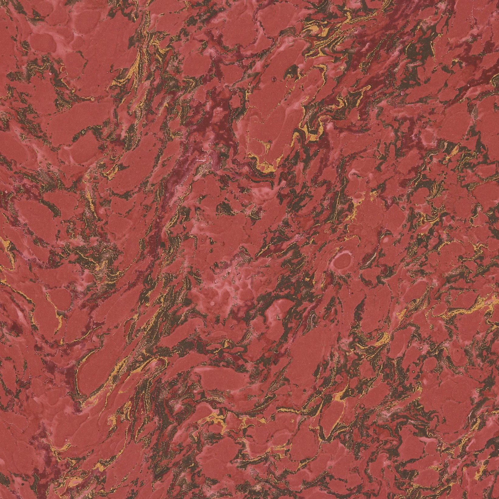 French marbled paper - Colour 011 - red - for book covers, boxes or crafts...