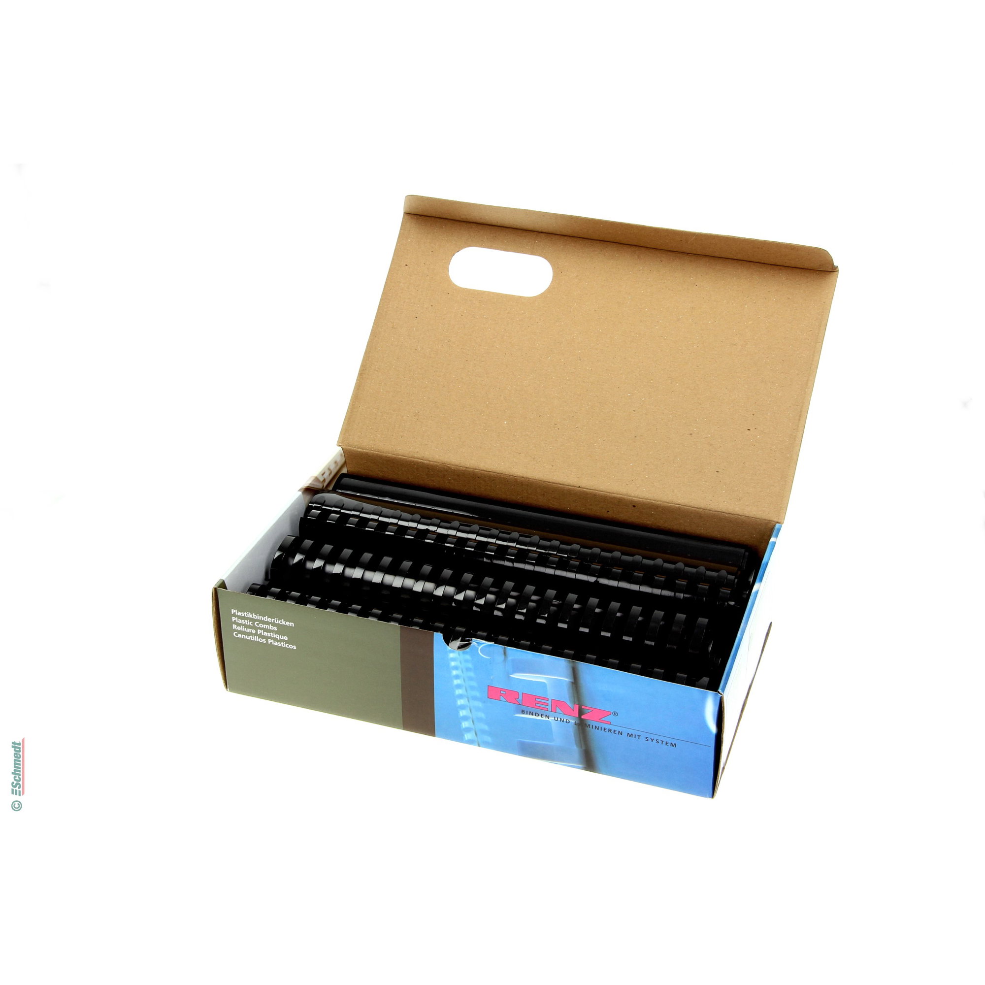 Plastic binding combs - oval - Diameter (in mm) 28 - Colour black... - image-2