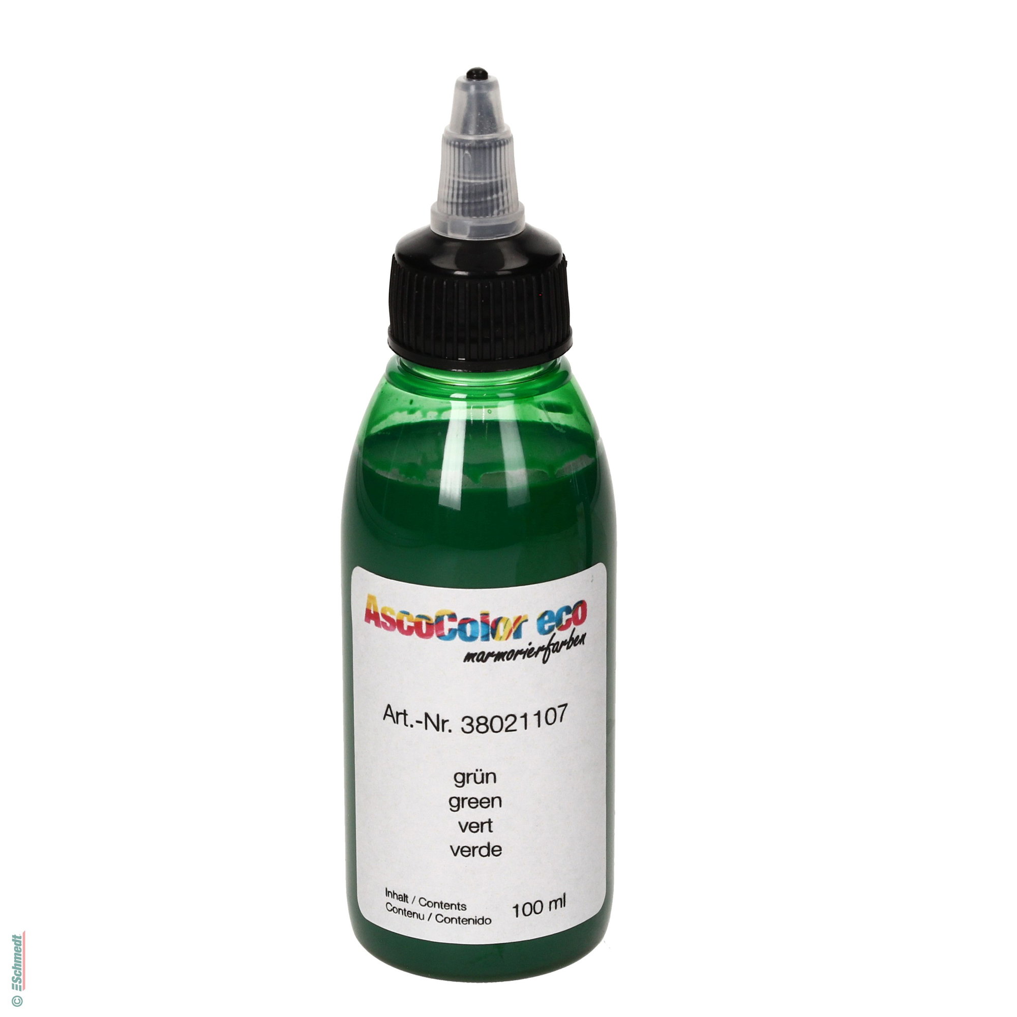 AscoColor eco - peinture à marbrer - Couleur 107 - vert - Conditionnement Bouteille / 100 ml - pour créér papiers marbrés.

Veuillez agite...