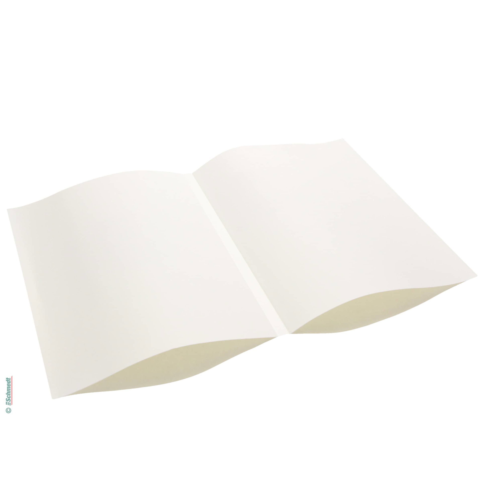 PräziCover - naturweiß, glatt - Kombiniertes Vorsatzpapier / DIN A4 Hochformat - zur Herstellung von Buchblocks mit echtem Vorsatz für Hardc... - Bild-1