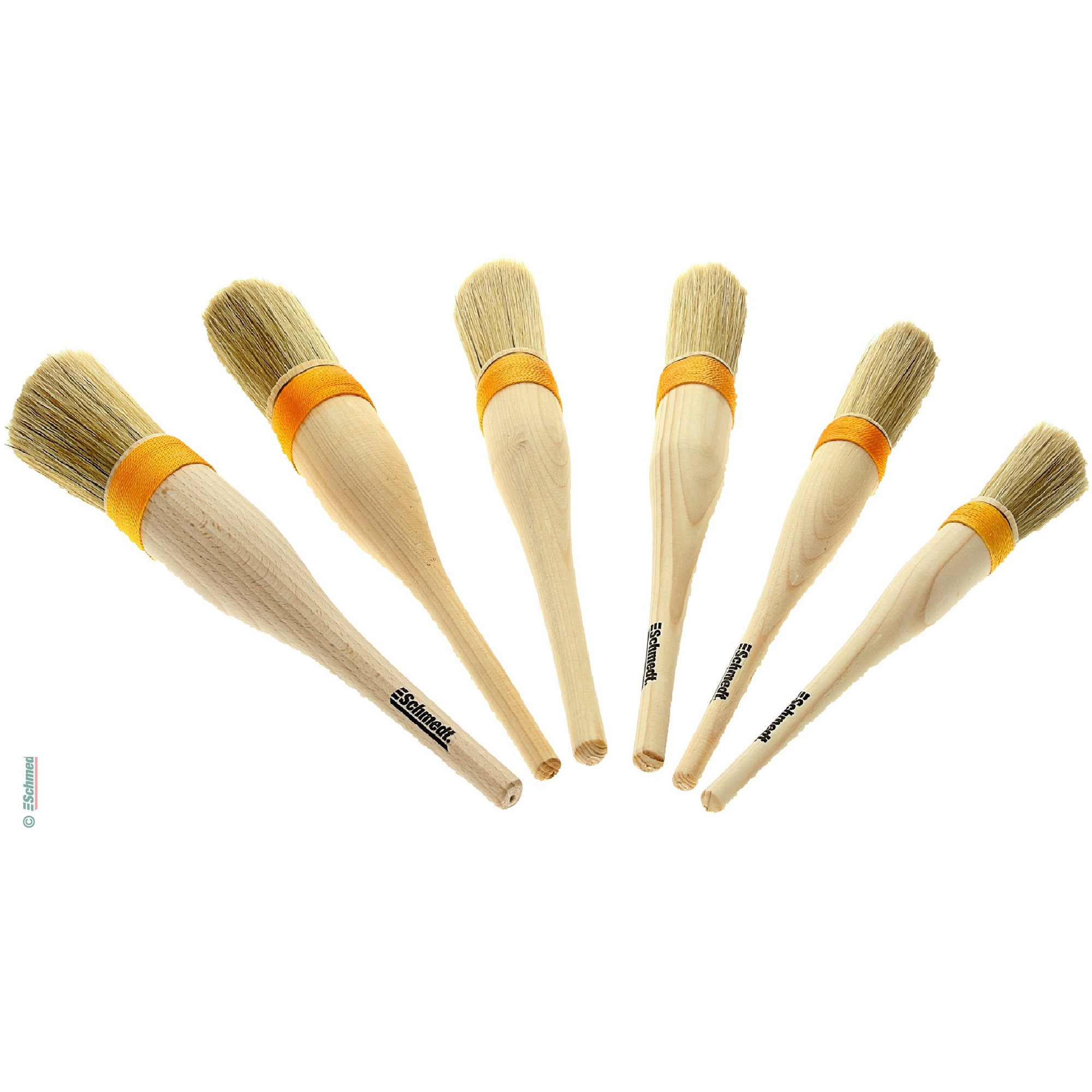 Pinceau à colle de pâte - soies de cochon, ficélé à corde - pour appliquer confortablement de la pâte et d'autres colles froides grâce au re... - image-1