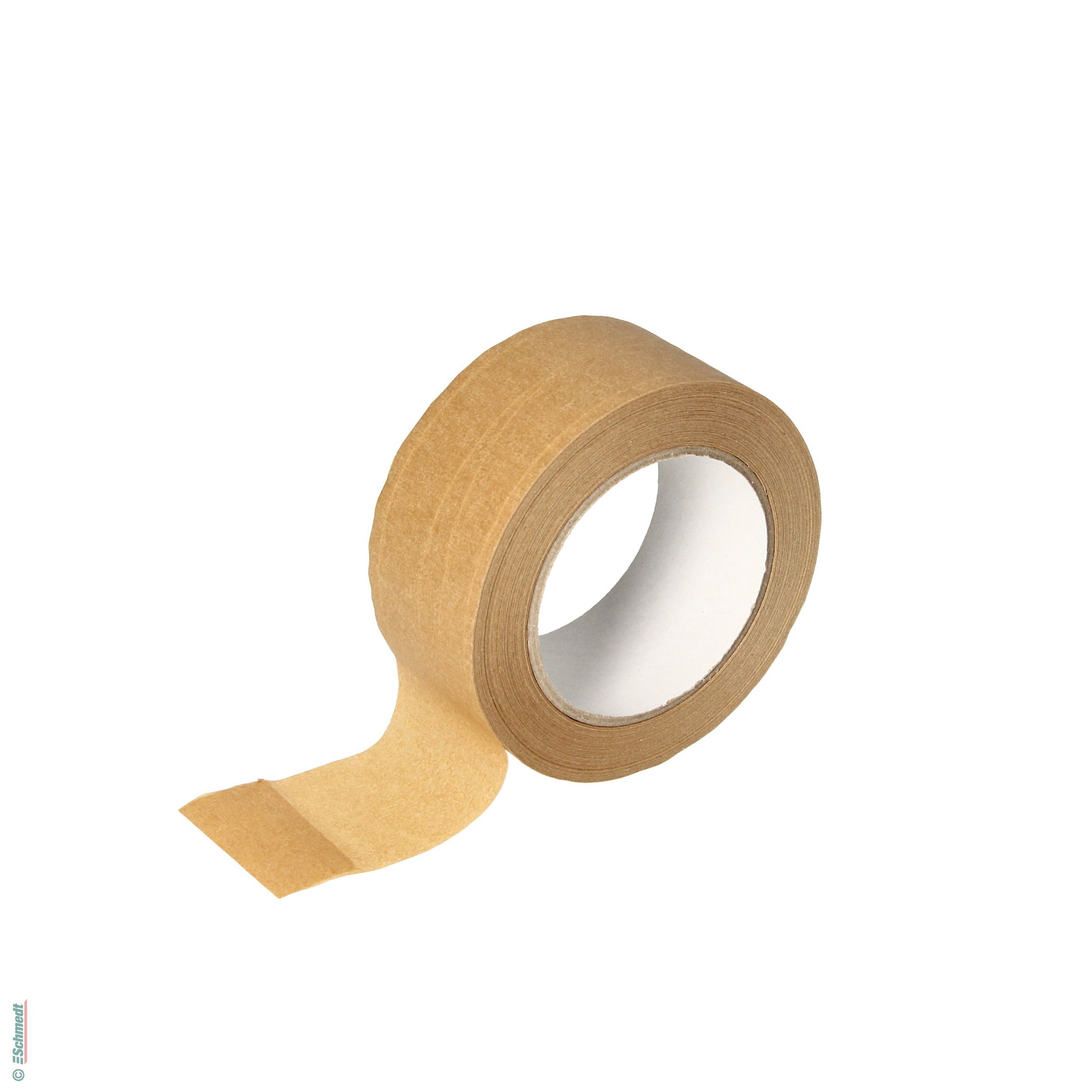 Ruban d'emballage adhésif de papier | marron - avec renforcement de fils - Dim. de rouleau: 50 mm x 50 m - pour fermer emballages. Utilisé a...
