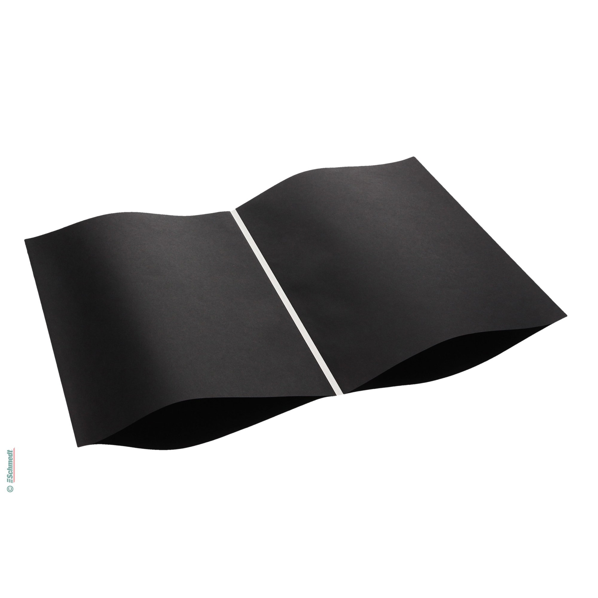 PräziCover - coloré, lisse - Couleur noir - Épaisseur du corps d'ouvrage (en mm) 4,6 - 7,5 - pour fabriquer des corps d'ouvrage à "vraies" g... - image-1