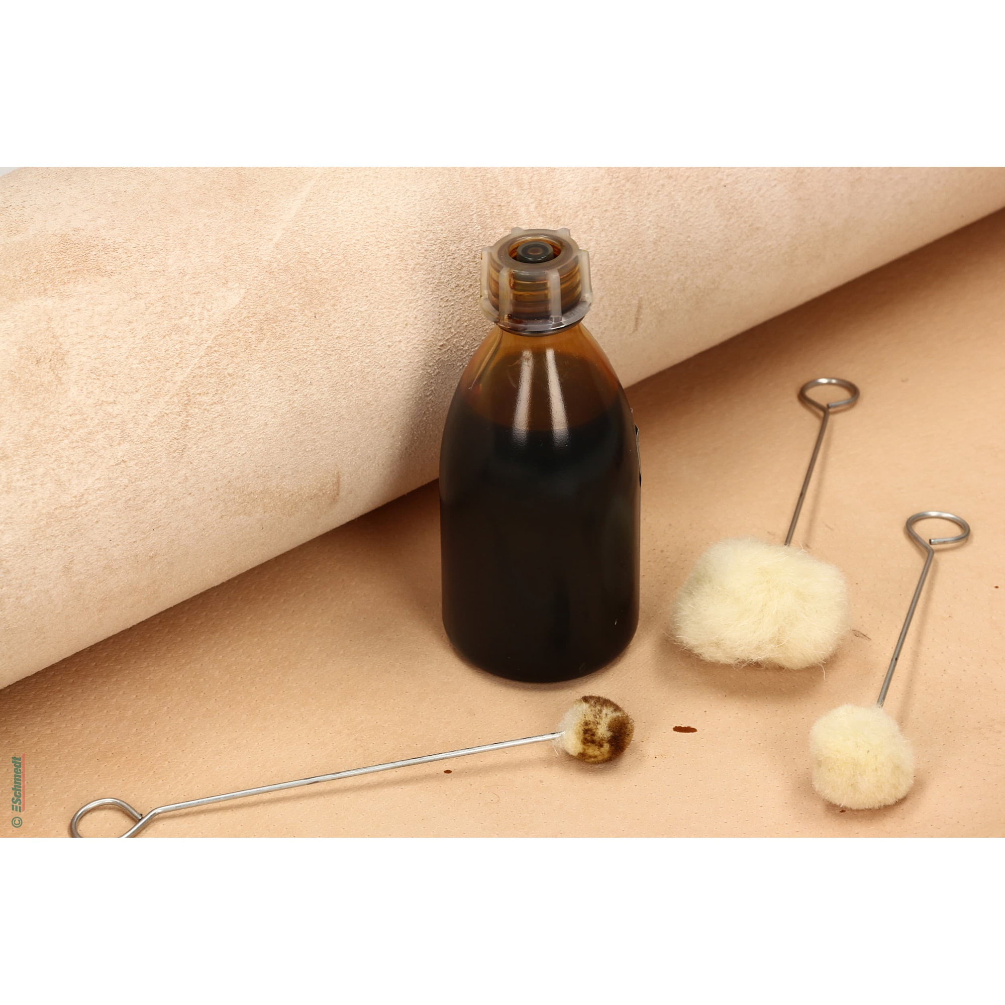 Maroquin - Brosse à cuir - Paquet à 10 pieces - pour appliquer ou mixer régulièrement de la  peinture de cuir sur la surface ou le bord... - image-2