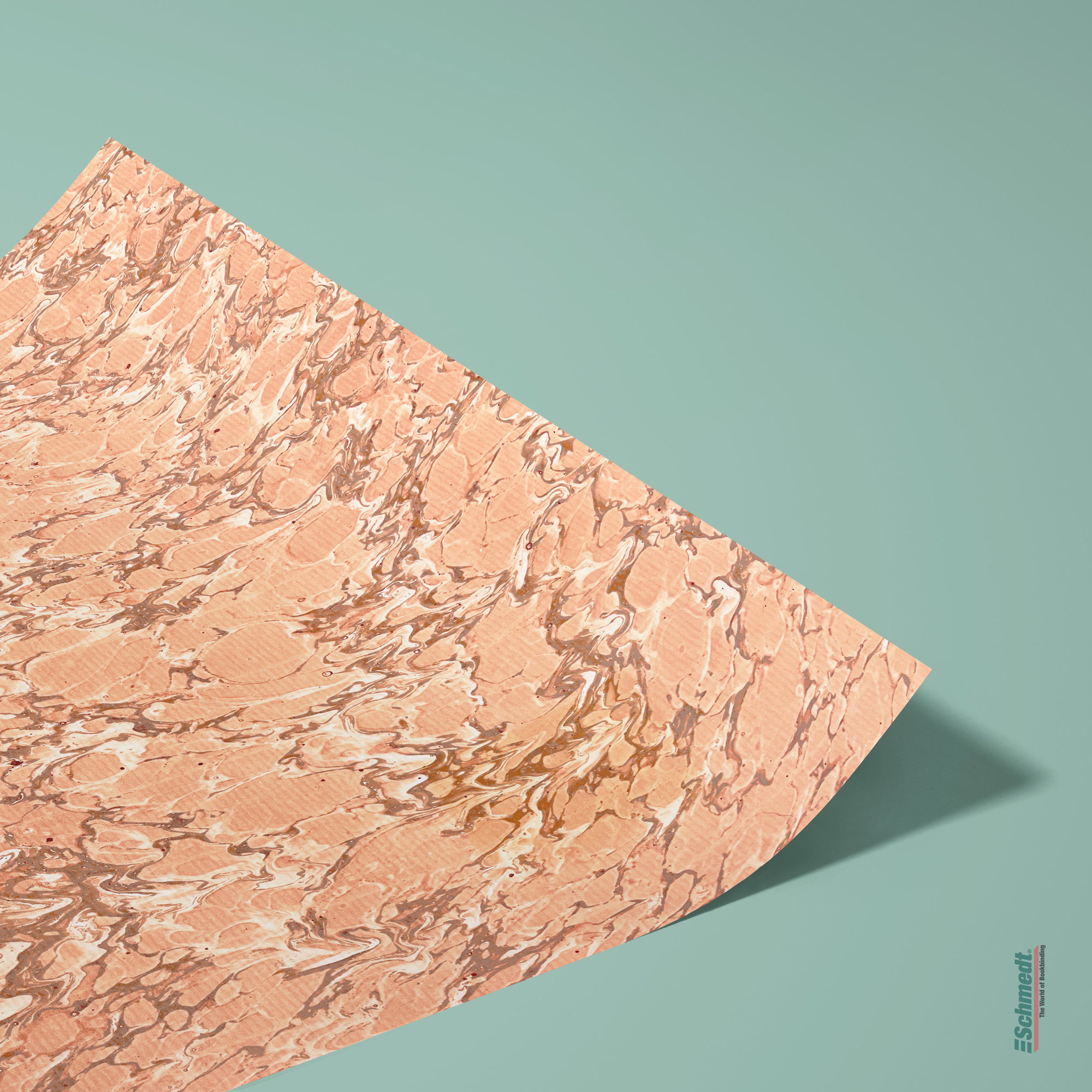 Genuine French marbled paper - Colour 049 - light brown - Format 65 x 50 cm (SG)... - image-2