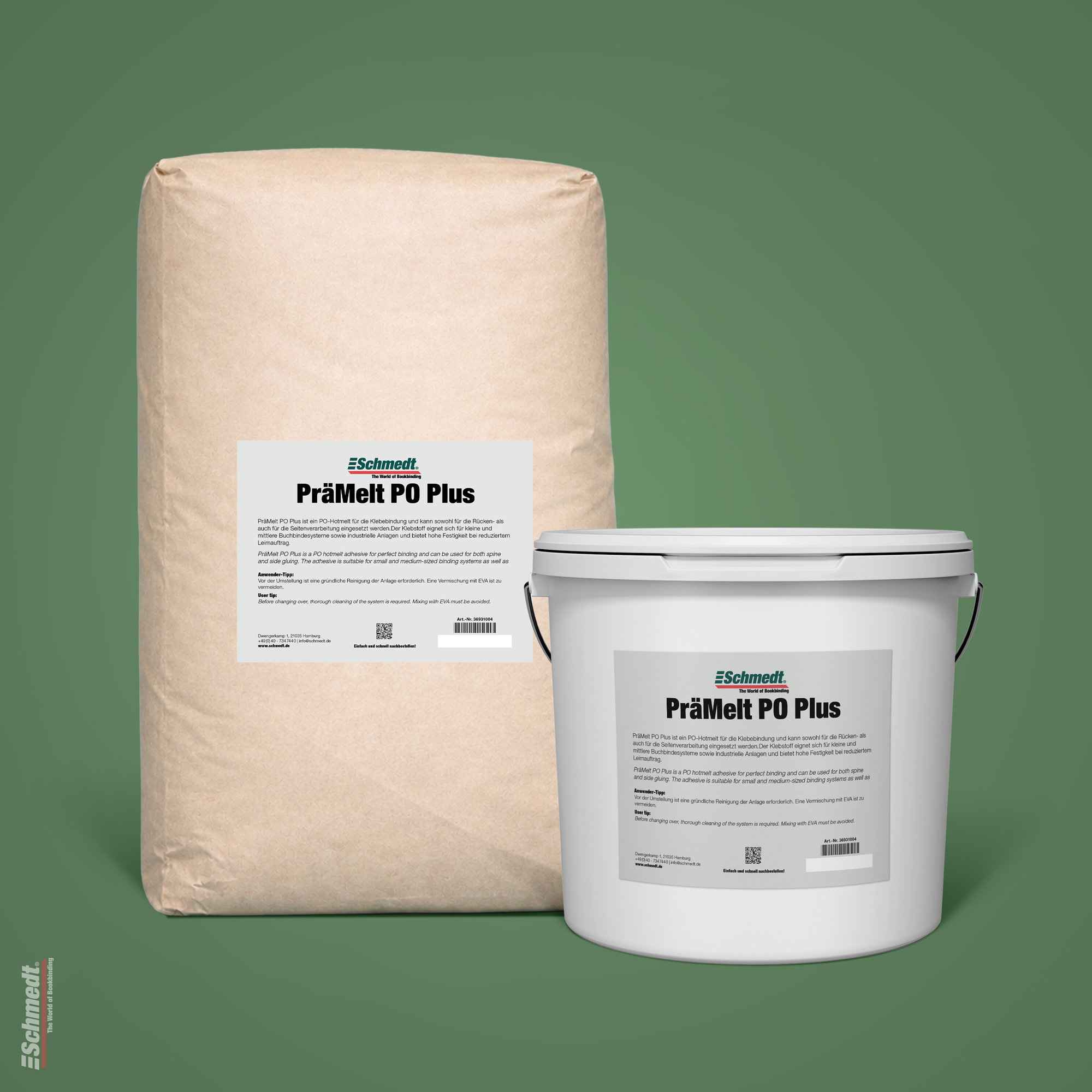 PräMelt PO Plus - cola hotmelt - Cola para lomos - adecuado para encolado de libros, catálogos y folletos en fanbinders estándar. 
Gracias ...