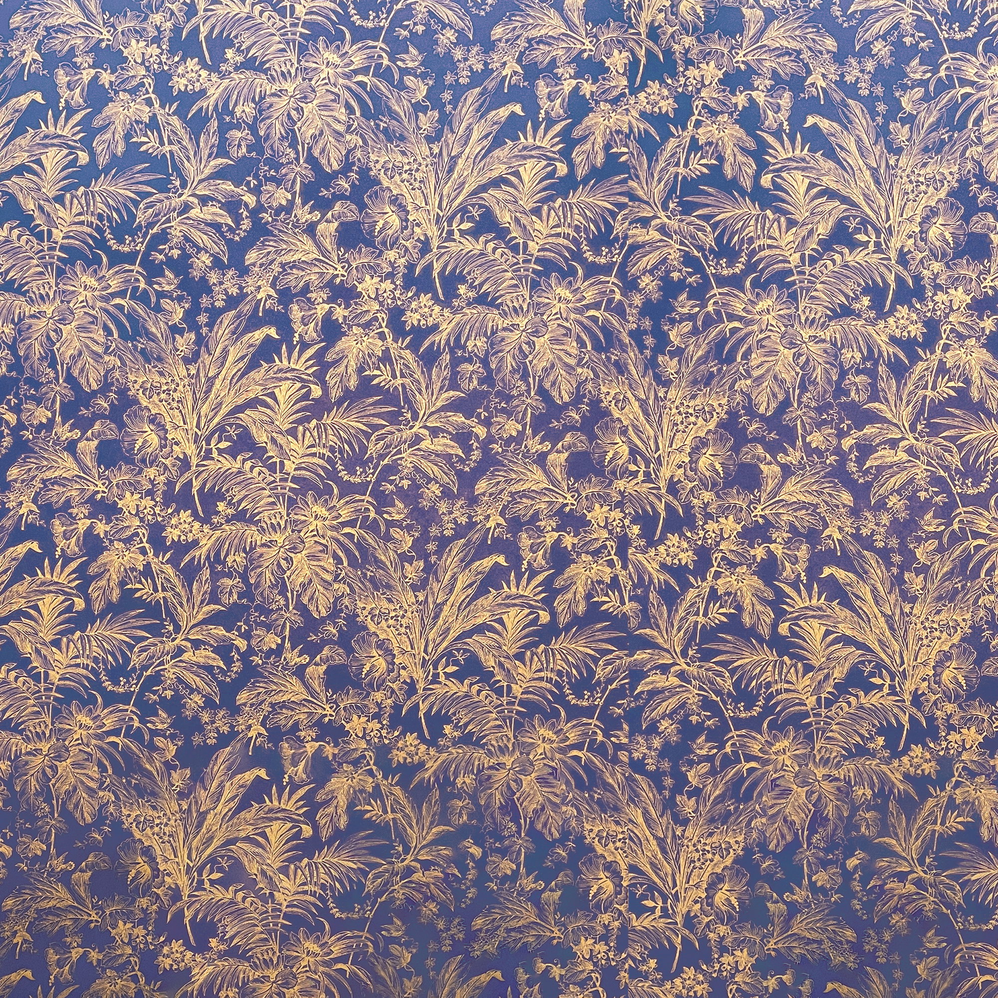 Decorated paper • Grammage: 85 gsm - Colour 056 - Tropical flowers - printed paper used as cover paper for books, boxes, cases, packagings, ... - image-1