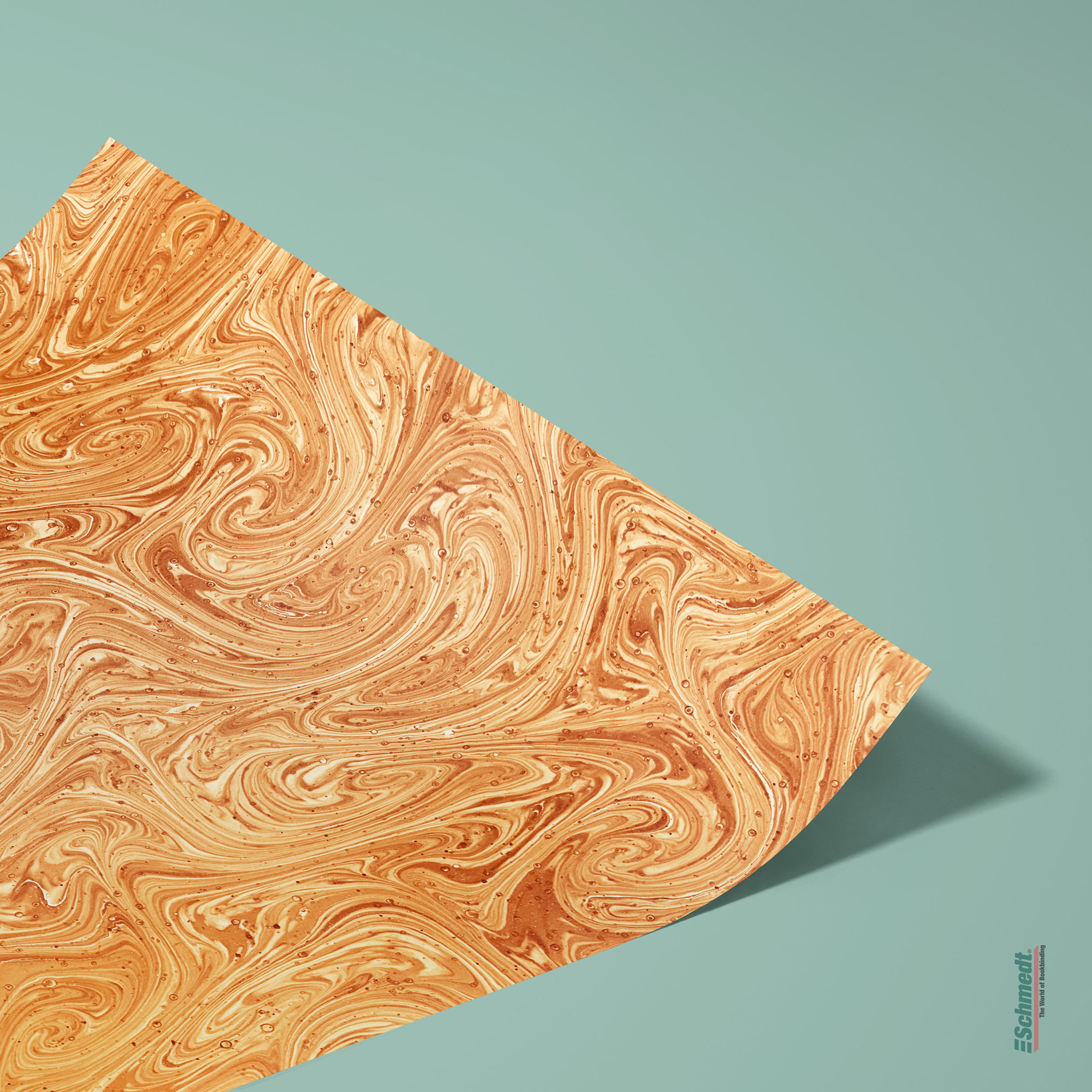 Genuine French marbled paper - Colour 002 - yellow - Format 65 x 100 cm (LG)... - image-2