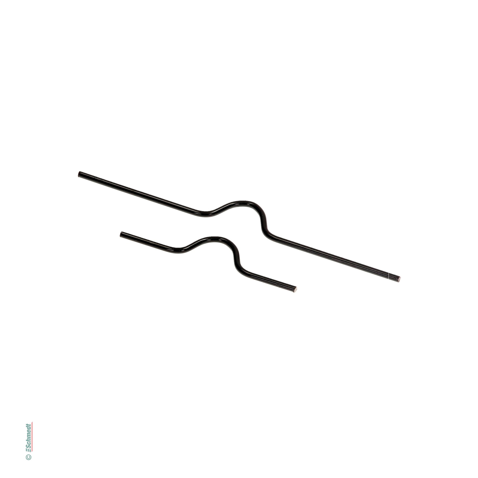 Kalenderaufhänger für Ring-Wire-Bindung - vorgeformt - Form 1 - schwarz...