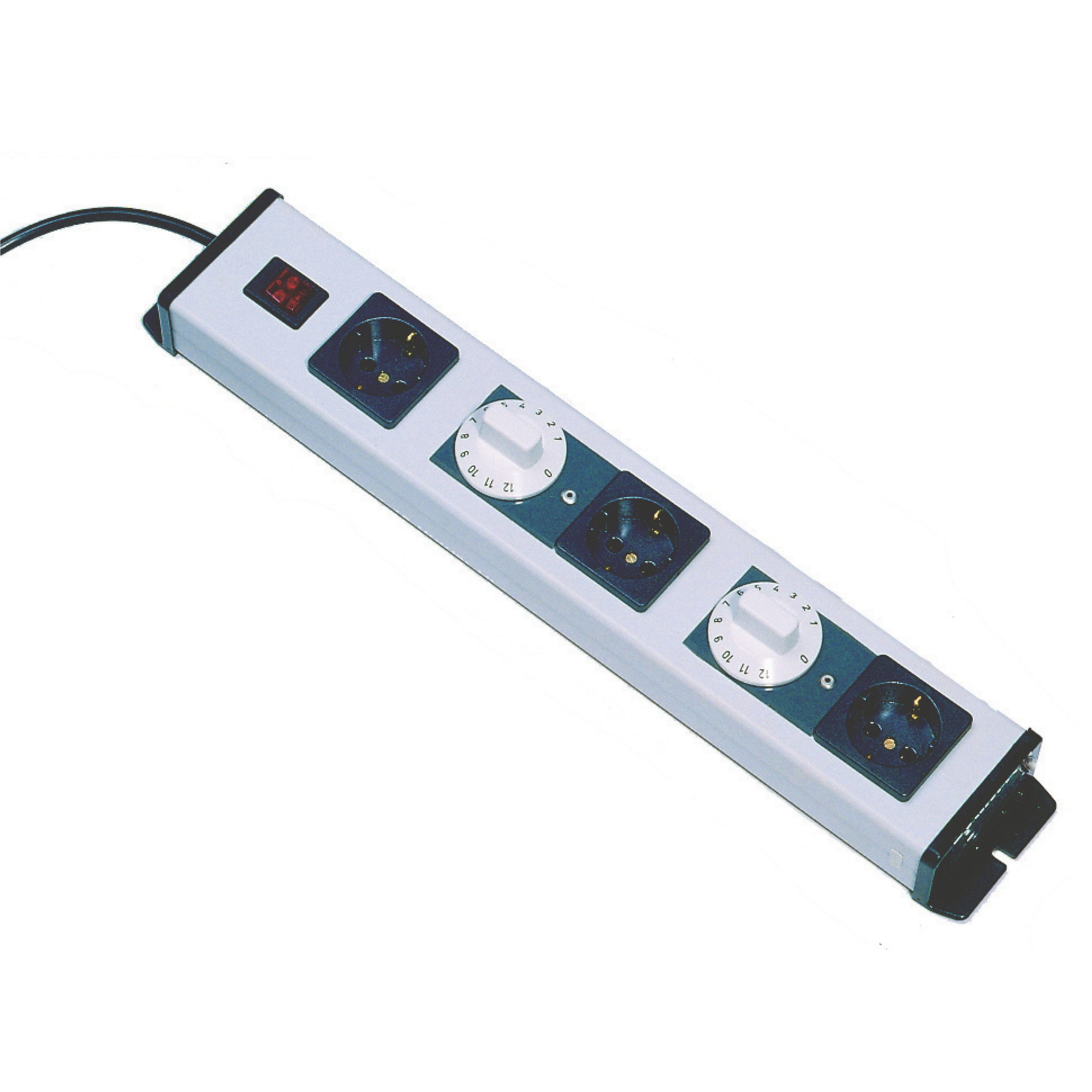Termostato grande, 3 enchufes - 2 x ajustables, 1 x no ajustable - Aplicación: para regular la temperatura de componedores, rodillos para do...