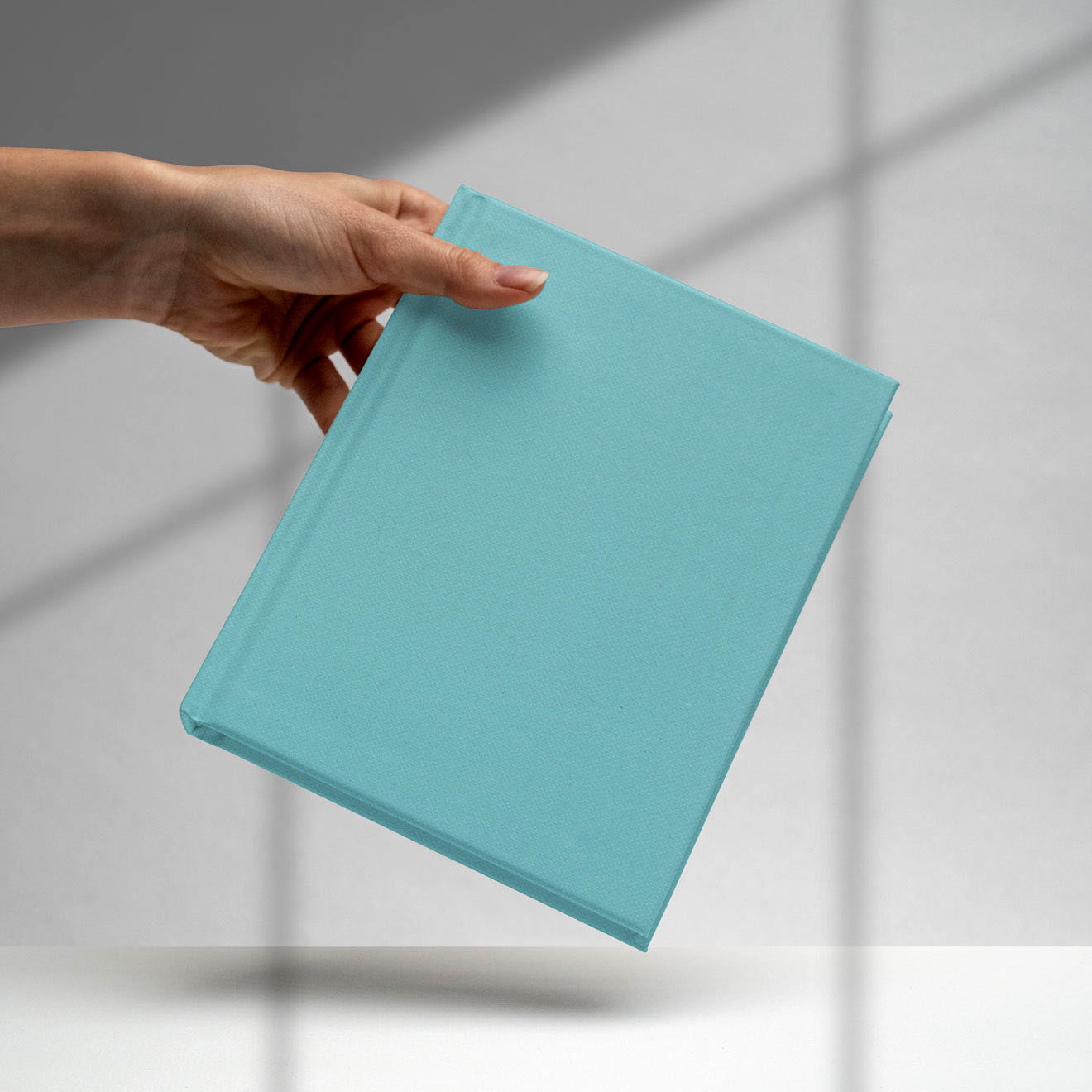Englisch Buckram - tela de encuadernación - Color 580 - azul claro - Aplicación: tapas de libros, libros de biblioteca, menús, agendas, arch... - imagen-3