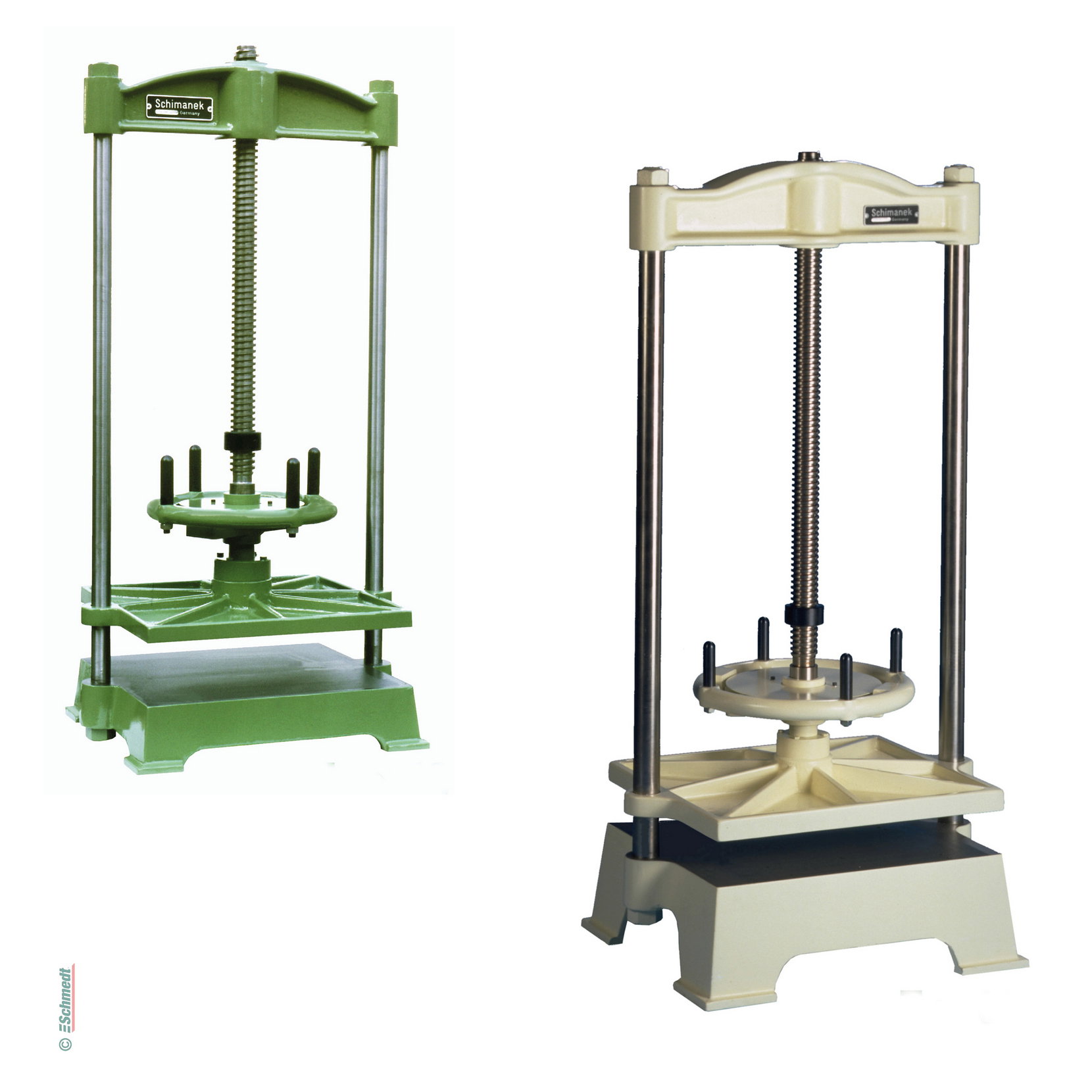 Prensa de percusión - (prensa con rueda de golpeo) - universal a utilizar en trabajos de encuadernación y restauración generales...
