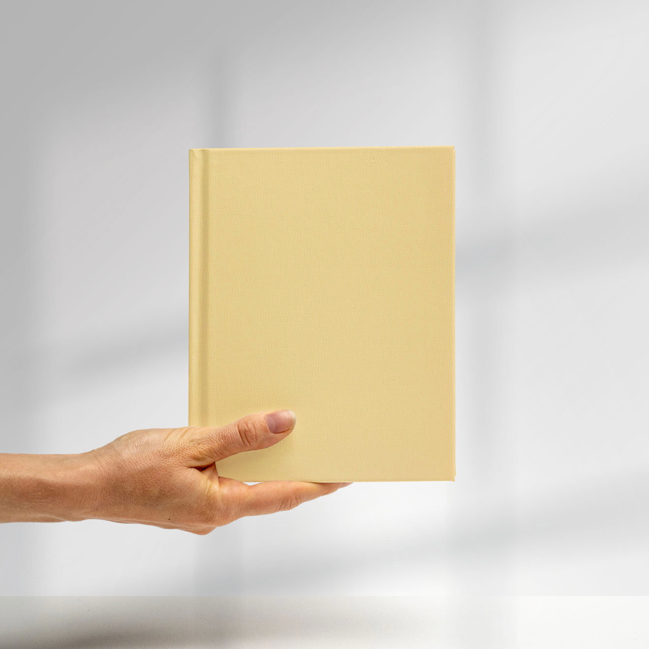 Englisch Buckram - tela de encuadernación - Color 579 - crema - Aplicación: tapas de libros, libros de biblioteca, menús, agendas, archivado... - imagen-3