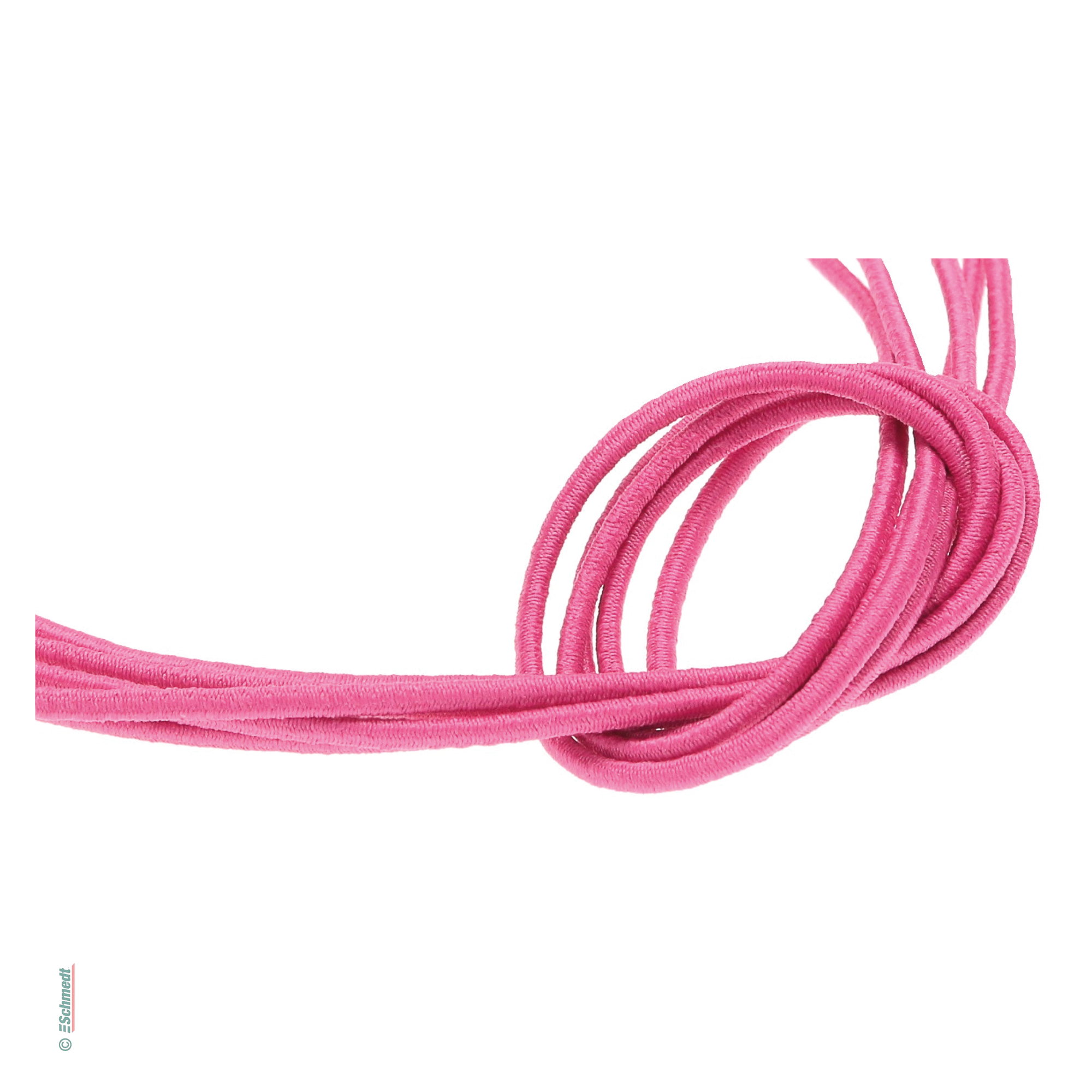 Cordón de goma unido en círculo - Color 014 - rosa - Aplication: para encuadernar o cerrar carpetas, menus, tarjeta de invitación etc....