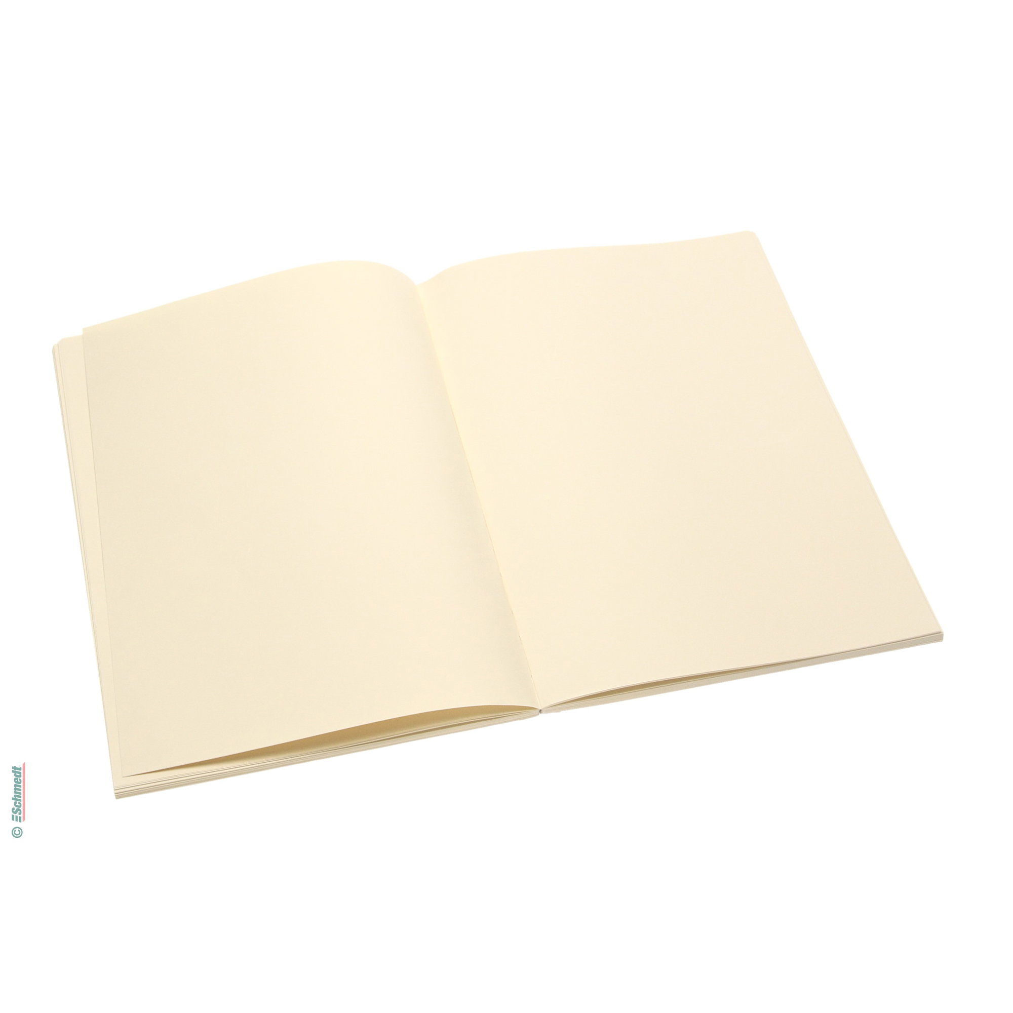 Book block blanks - Colour chamois - Dimensions 105 x 147 mm - Print blank - Blank (empty) book block to make notebooks, diaries, visitor's ... - image-5
