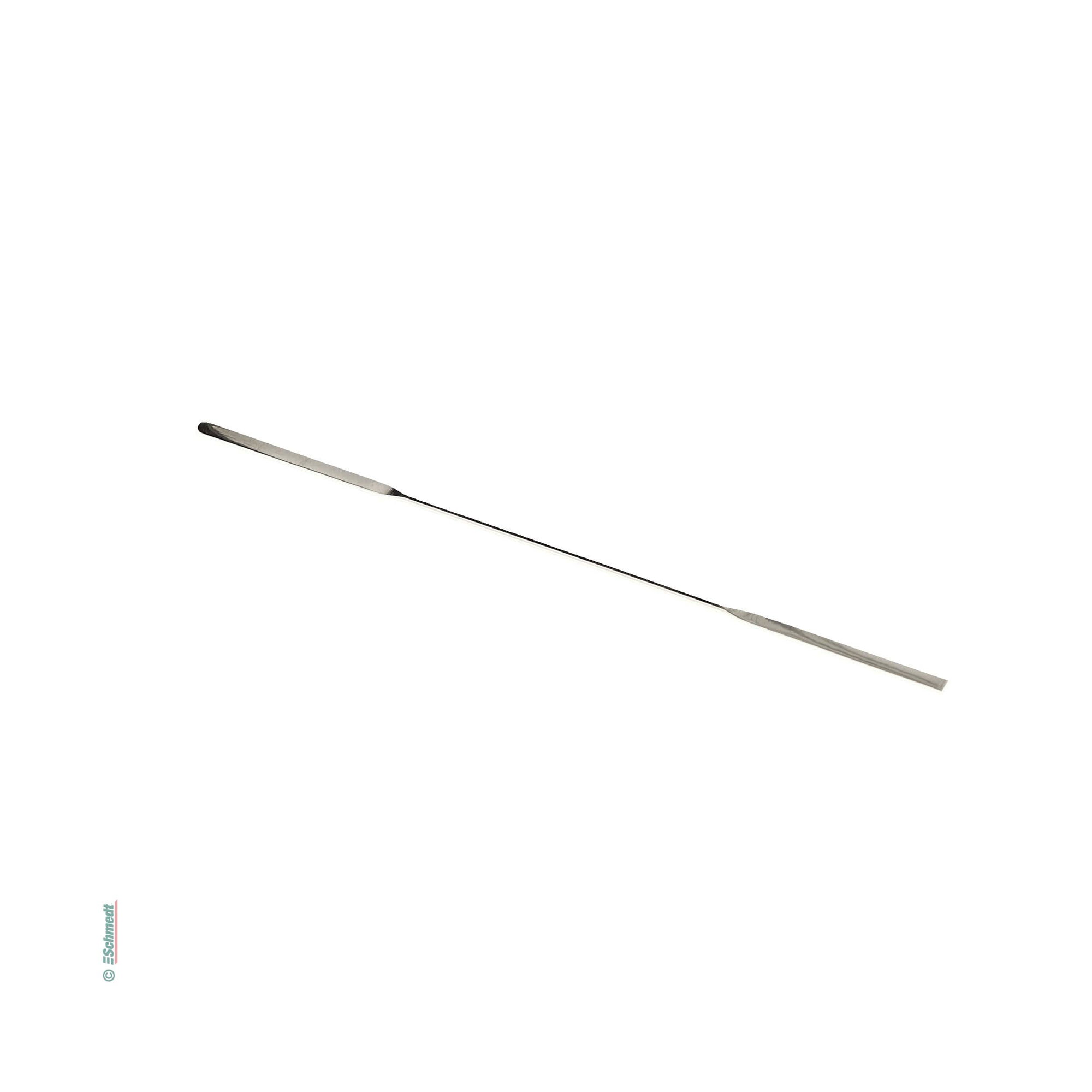 Micro-espátula doble - Largo total (en mm) 150 - Largo de cuchilla (en mm) 40 - Ancho de cuchilla (en mm) 3 - universal en trabajos de resta...