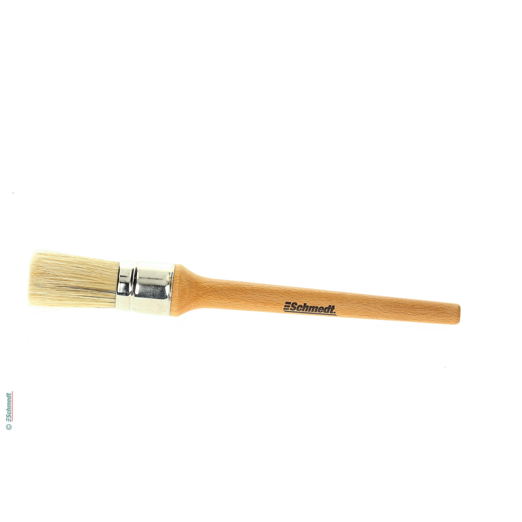 Round glue brush - Size 16 - Diameter (in mm) 30 - » with bright bristles, wooden handle...