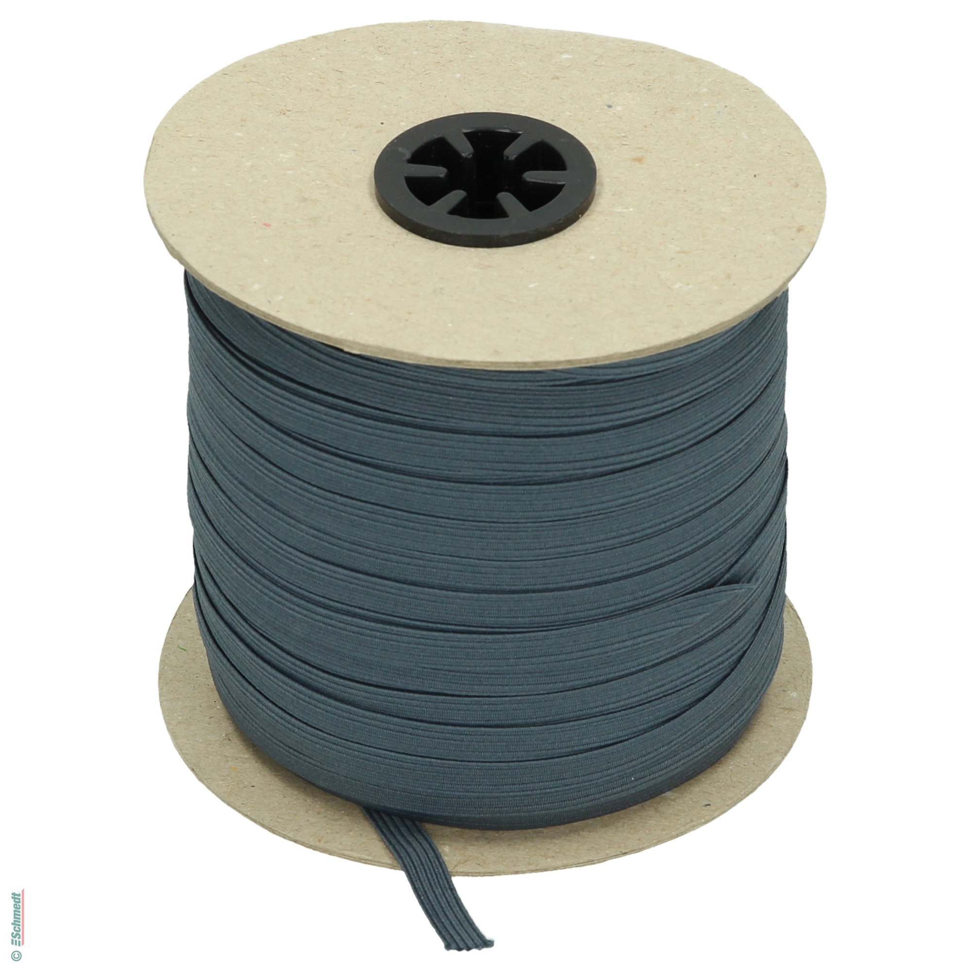 Ruban plat en caoutchouc, élastique • env. 7 mm de large - Couleur 020 - anthracite - Longueur des rlx (en m) 10 - Peut aussi être équipée d...