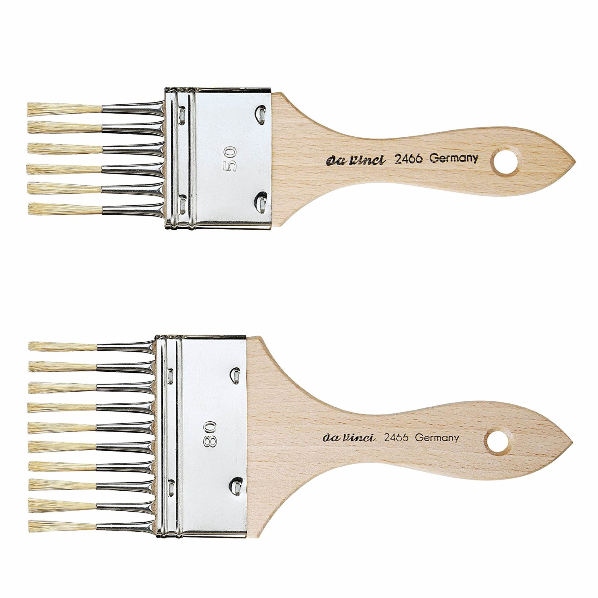 da Vinci Spalter à peignes Série 2466 - plat, avec soies claires, virole en acier inoxydable - pinceau à peignes à imiter, veiner et marbrer...