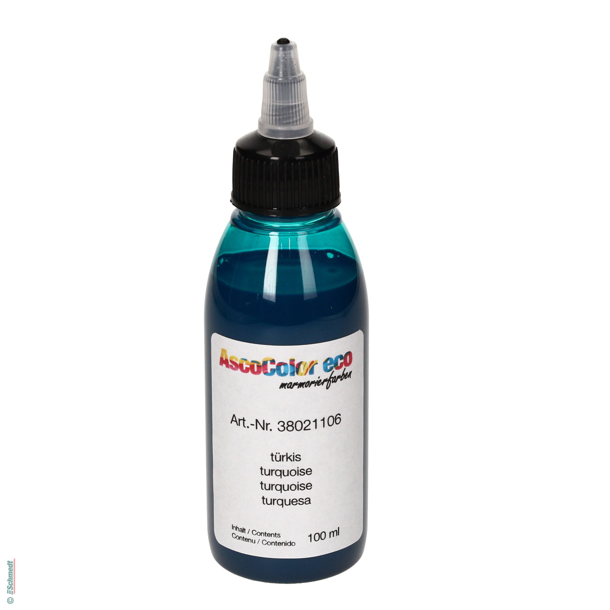 AscoColor eco - peinture à marbrer - Couleur 106 - turquoise - Conditionnement Bouteille / 100 ml - pour créér papiers marbrés.

Veuillez ...