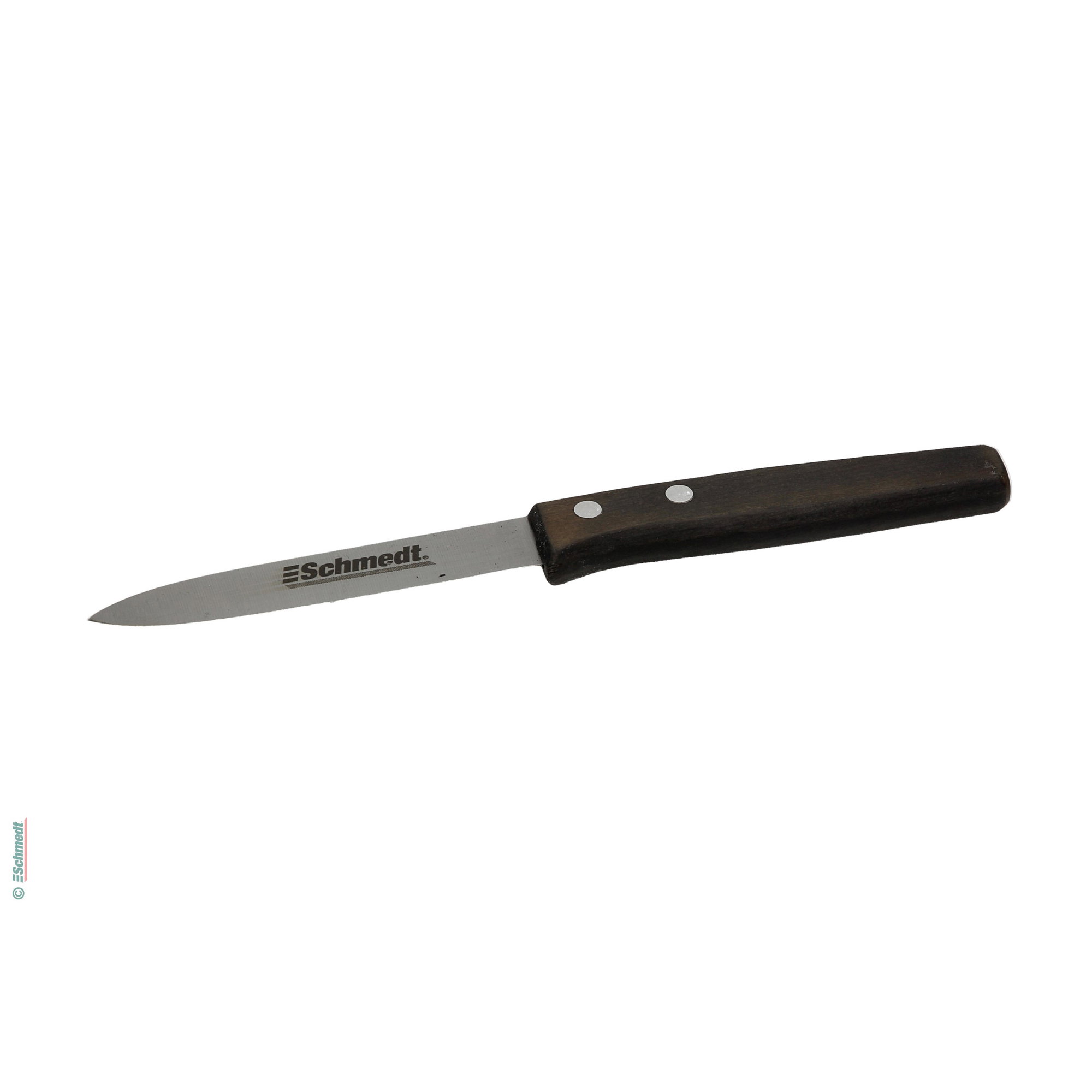 Buchbindermesser mit schwarzem Holzgriff - Gesamtlänge (in mm) 240 - Klingenlänge (in mm) 115 - mit einseitig geschliffener Klinge für alle ...