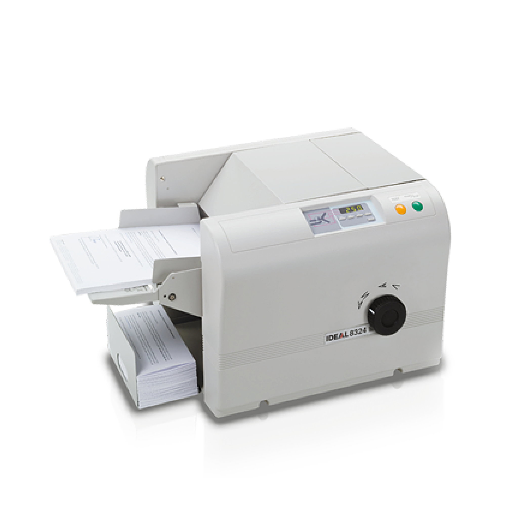 IDEAL 8324 - Falzmaschine - Büro-Falzmaschine mit Schnellvorwahl der Falzart - Büro-Falzmaschine für DIN A4 mit Schnellvorwahl der Falzart....
