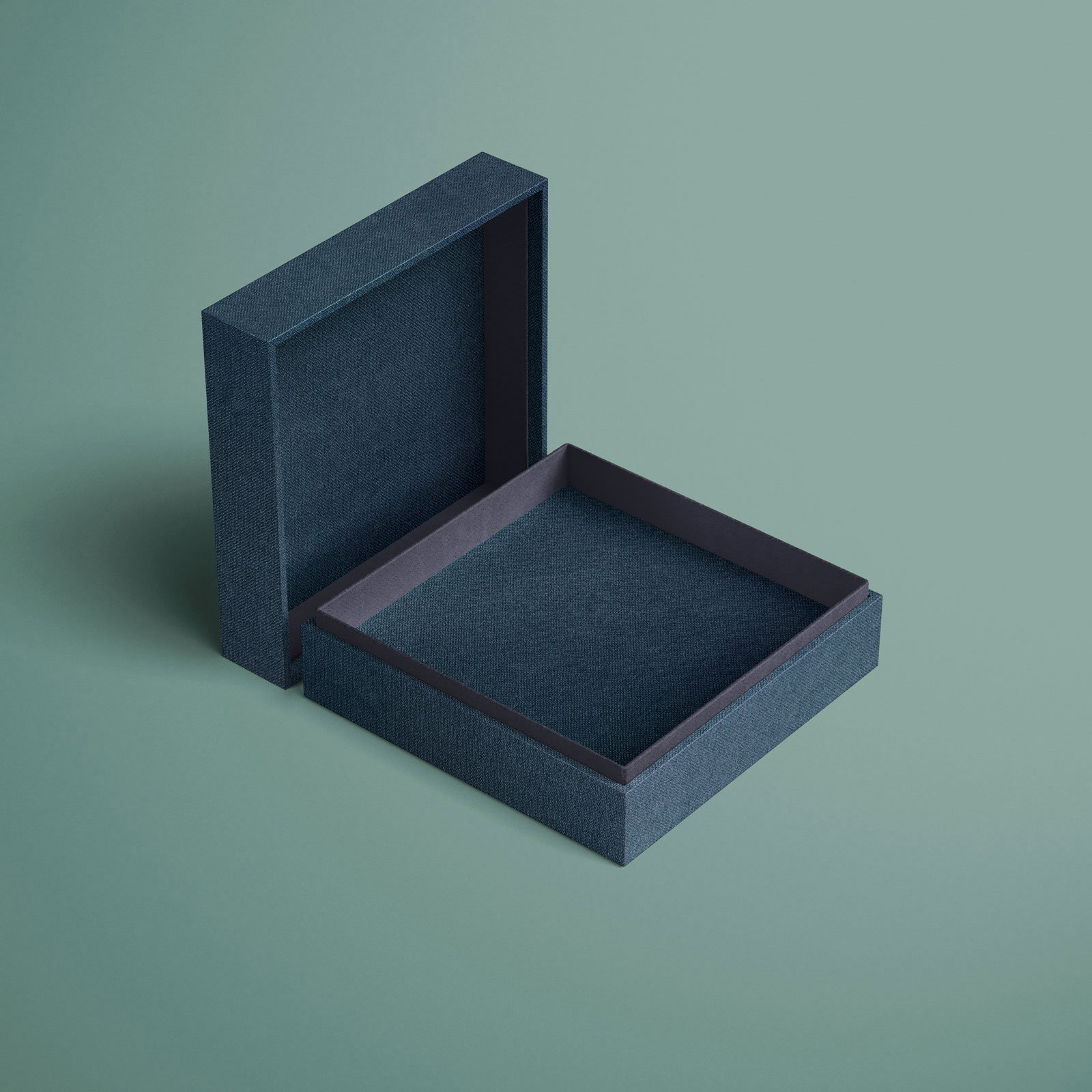 Englisch Buckram • hochwertiges Buchleinen - Farbe 542 - blaugrün - Anwendungen: für Bucheinbände, Bibliotheksbände, Speisekarten, Notizbüch... - Bild-2