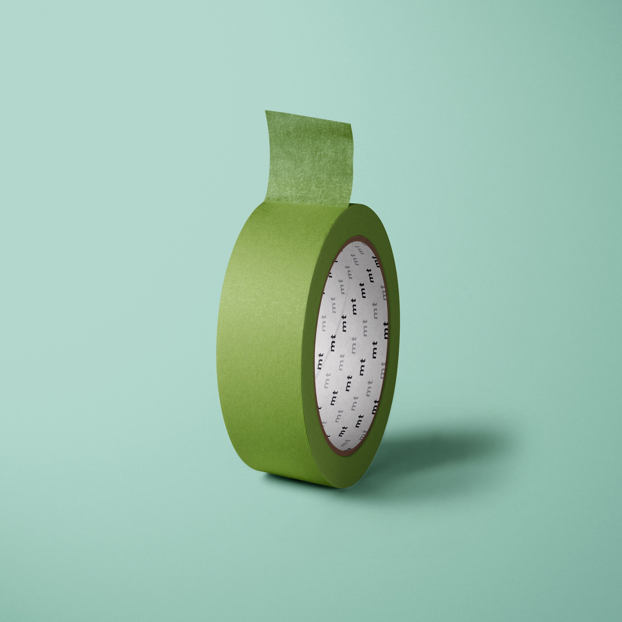 Washi Tape / Cinta adhesiva de enmascarar | Brillante - Color 06 - verde oliva - Aplicaciones: Decoración de álbumes de fotos, libros de rec... - imagen-1