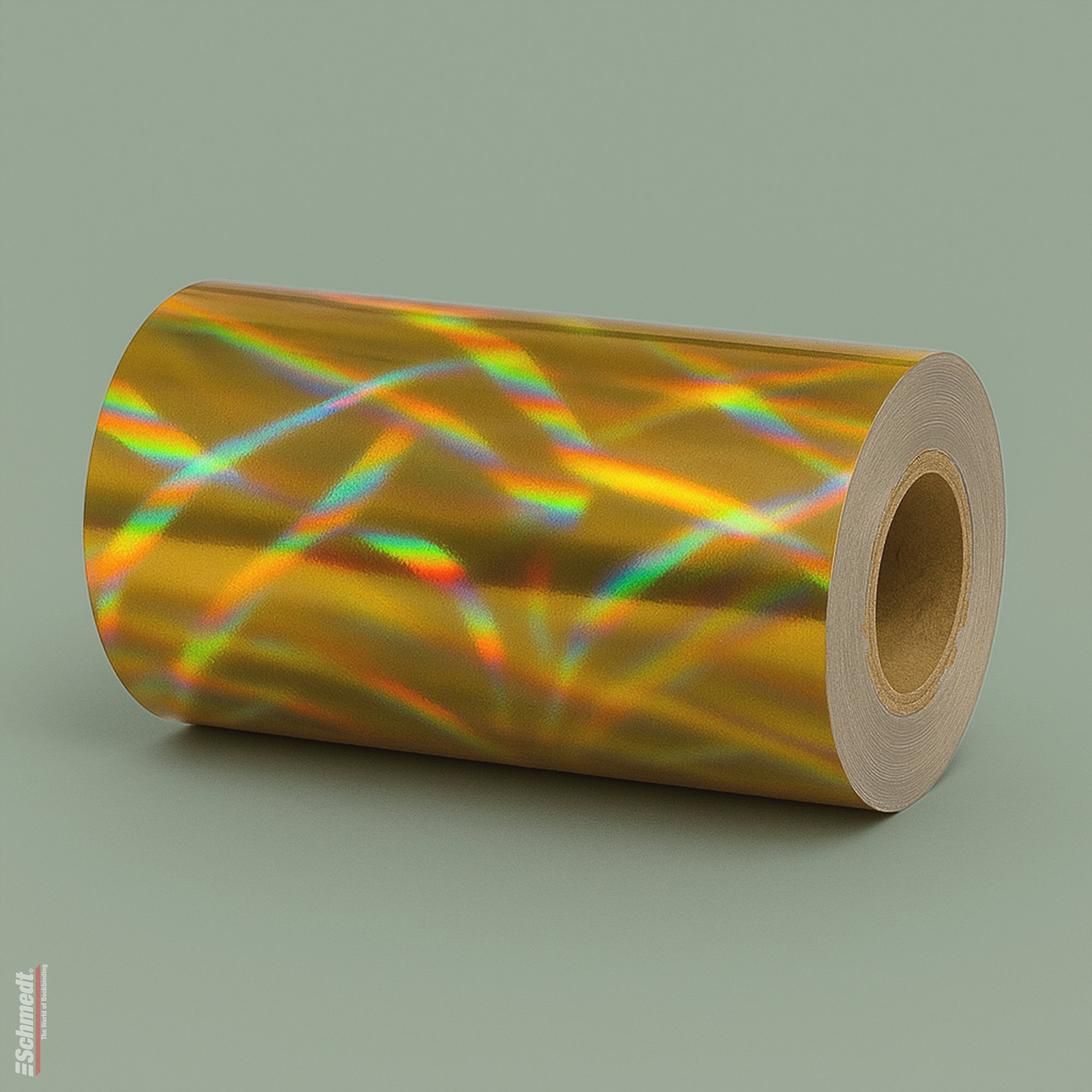Hot-stamping foil Type 21 - holographic - Width (in mm) 13 - Colour brilliant gold - Theme laser - ... - image-1