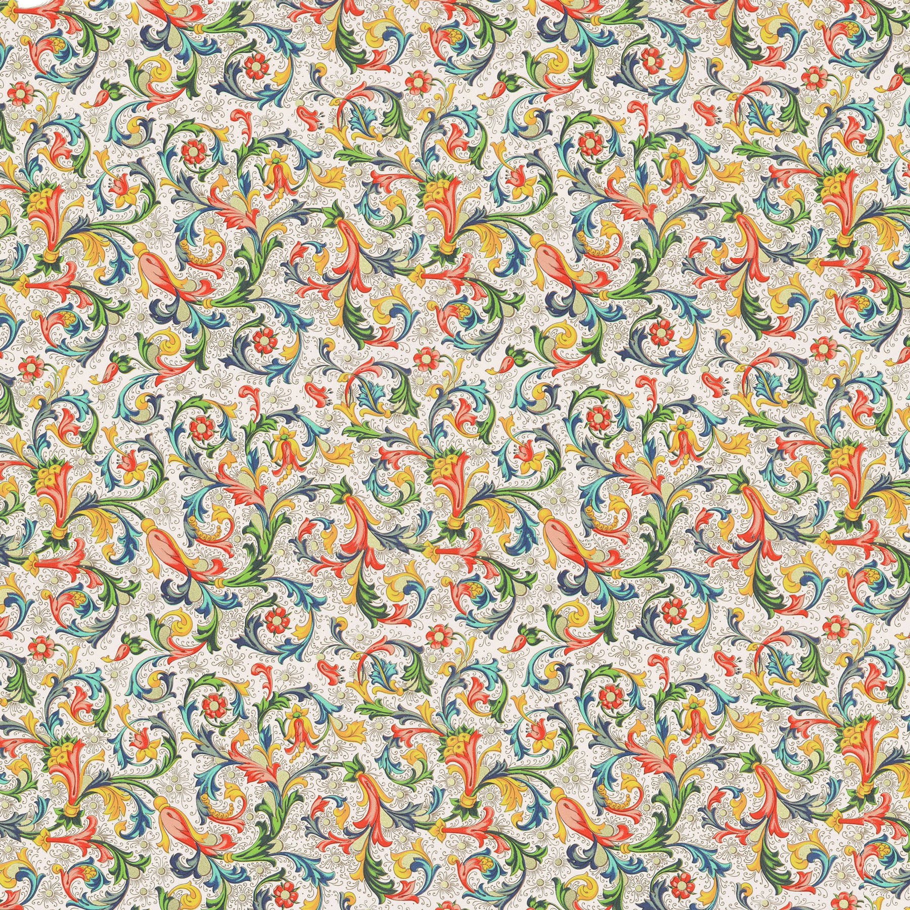 Florentiner-Papier, matt - Farbe 028 - Petit Fleur Nr. 8 - italienisches Buntpapier als Bezugspapier für Bücher, Schachteln und Boxen oder z... - Bild-1