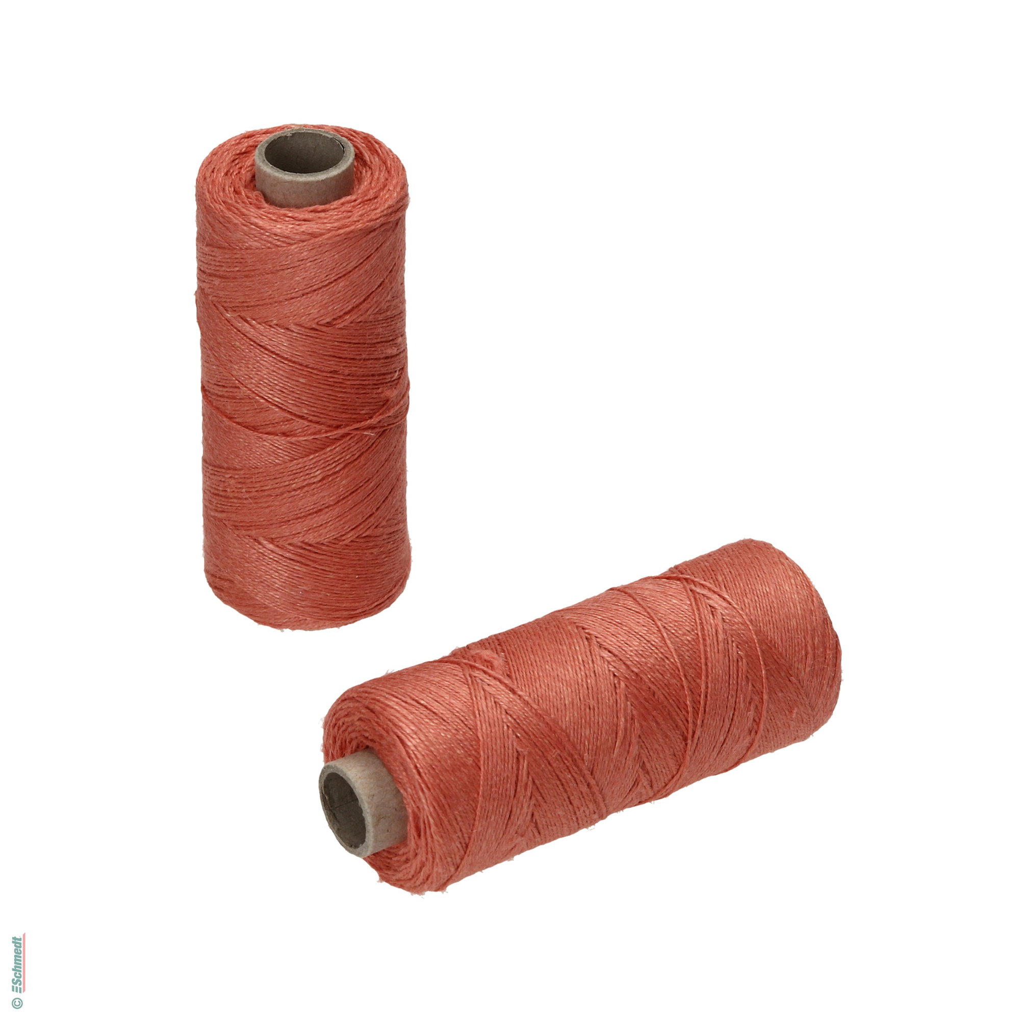 Hilo para coser a mano | de colores - Tamaño 30/3 - aprox. 0,42 mm - Color 42 - salmón - para el cosido con hilo manual...