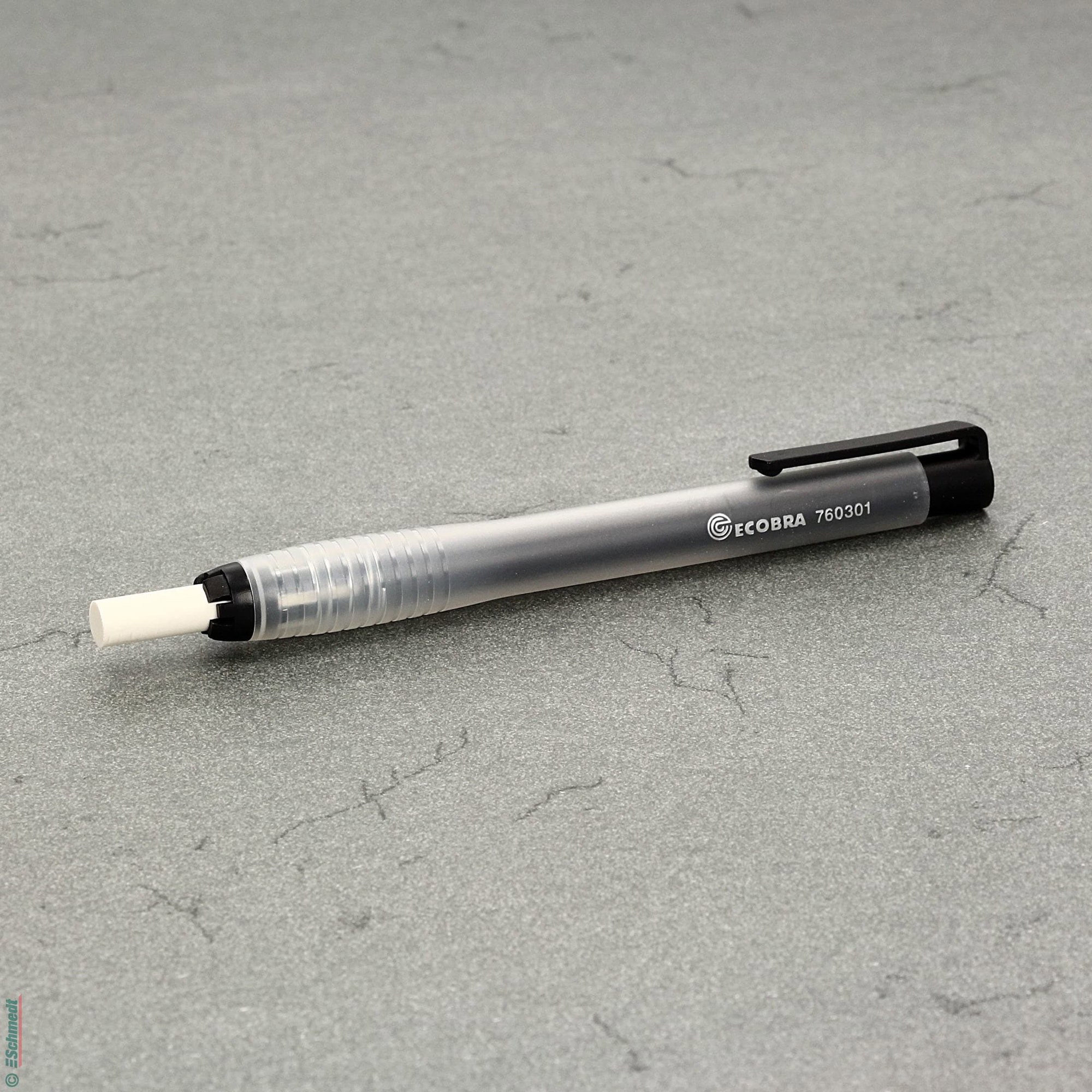 Ecobra lápiz de borrar con mina de goma blanca - rellenable - para quitar sin residuos líneas de lápiz y colores...