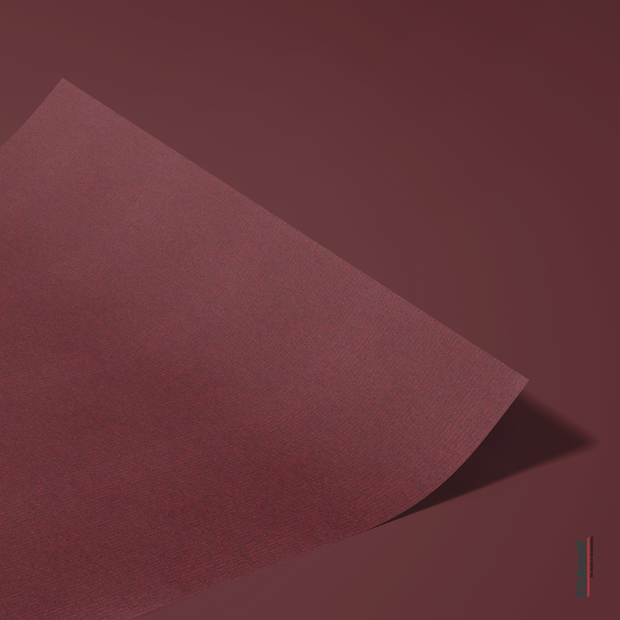 Bugra - deckle-edge paper - Colour 322 - burgundy - to be used as endpaper or exclusive cover material for books. Also suitable for single- ... - image-2