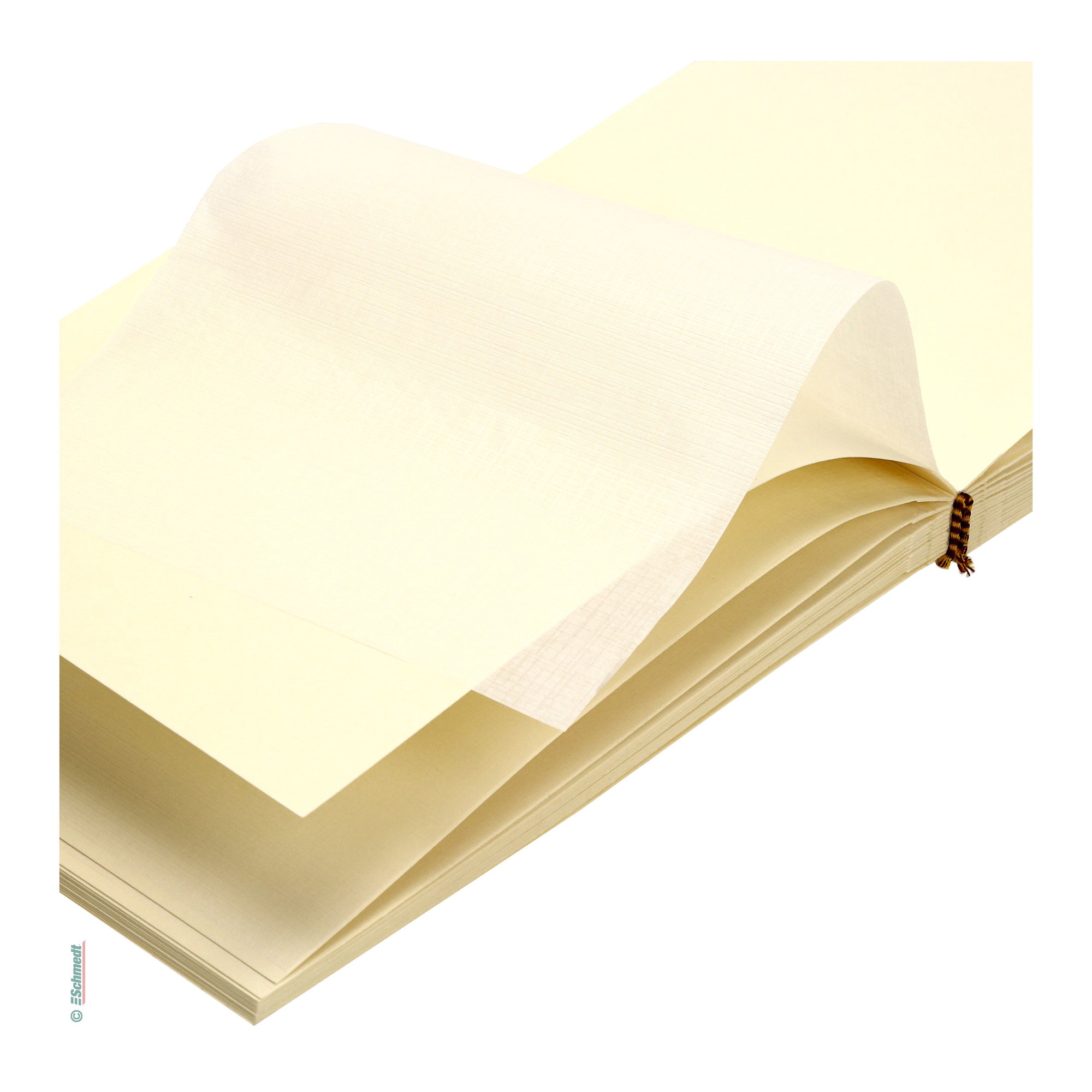 Album photo en blanc - Couleur ivoire - Dimensions 205 x 150 mm (L x H) - Album photo en blanc (vide) pour fabriquer un album photo avec une... - image-3