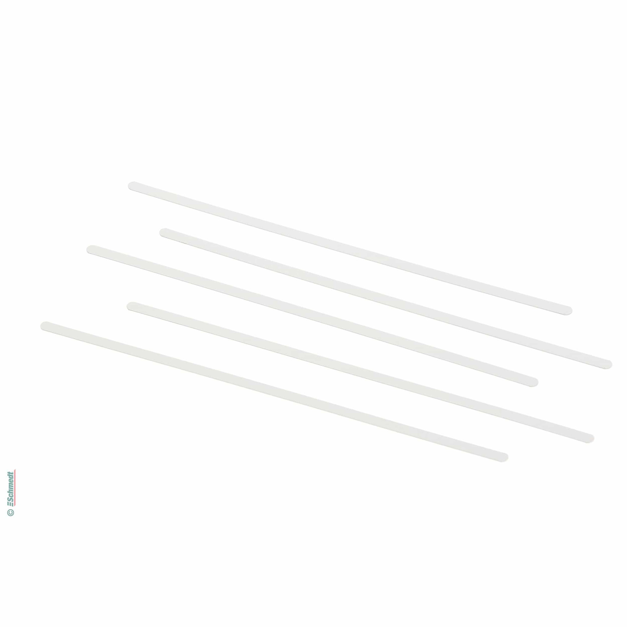 Steel filing prong - Colour white - Length (in mm) 165 - to be used in folders and loose-leaf binders to bind prepunched paperwork...