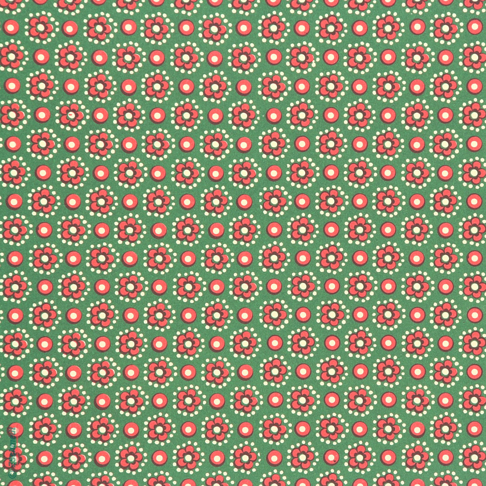 454-Retro Kornblumen grün