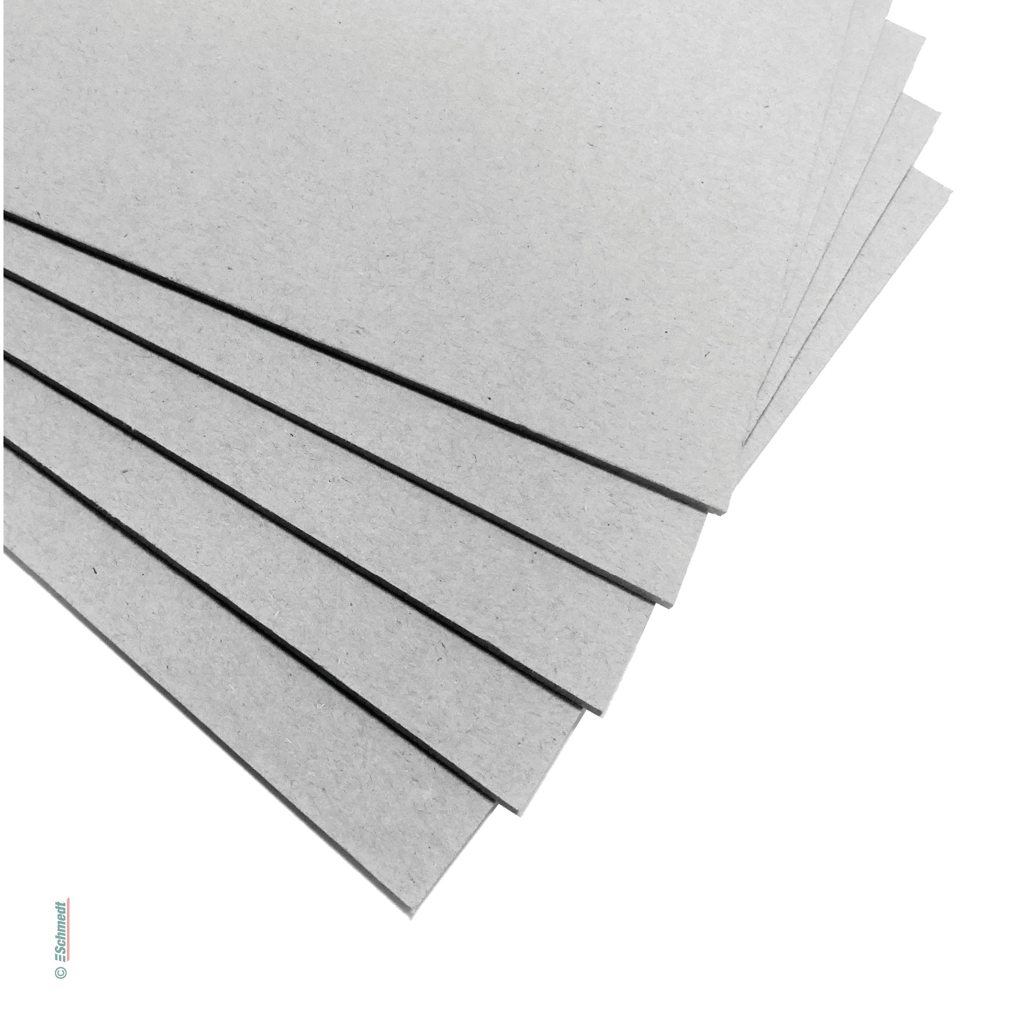 Carton gris précoupé en formats DIN - de carton gris pour la reliure - Épaisseur: 2,0 mm - pour la fabrication de couvertures de livres rigi... - image-2