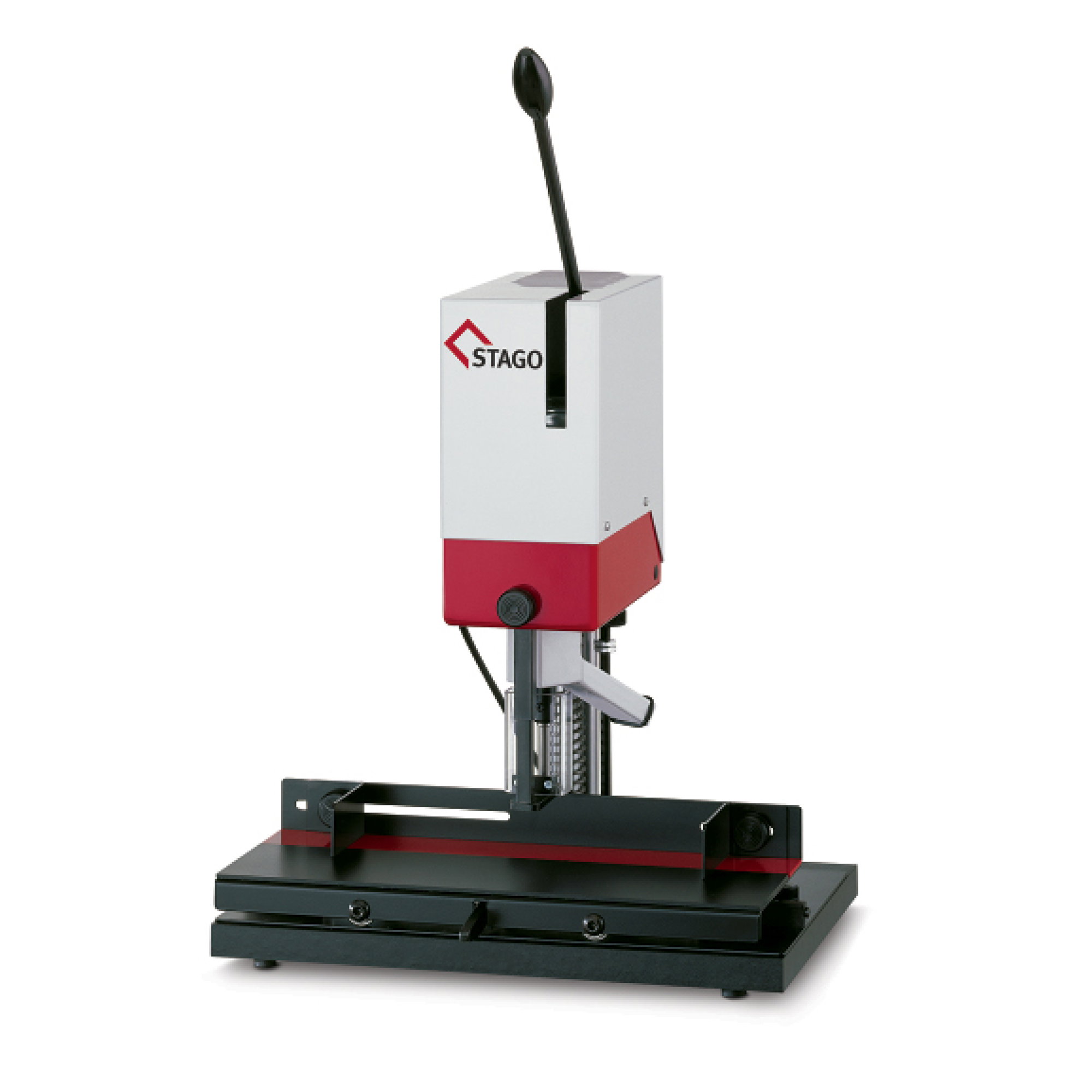 Paper drilling machine PB 1006 - with one spindle - desktop model - for punching larger stacks of paper in offices, law firms, schools, publ...