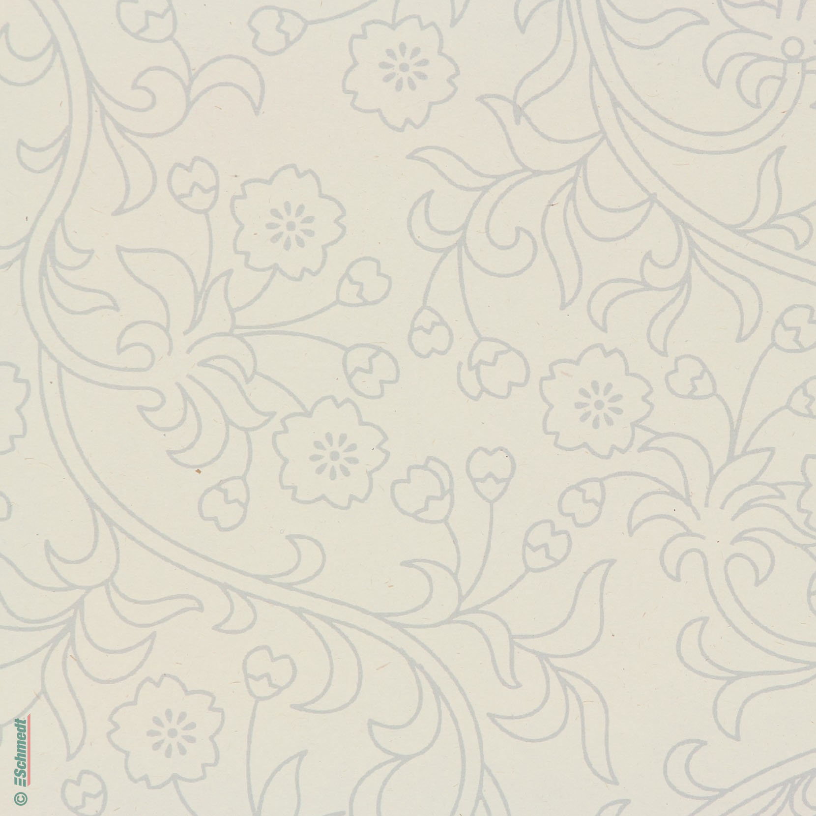 Ornement à fleurs beige