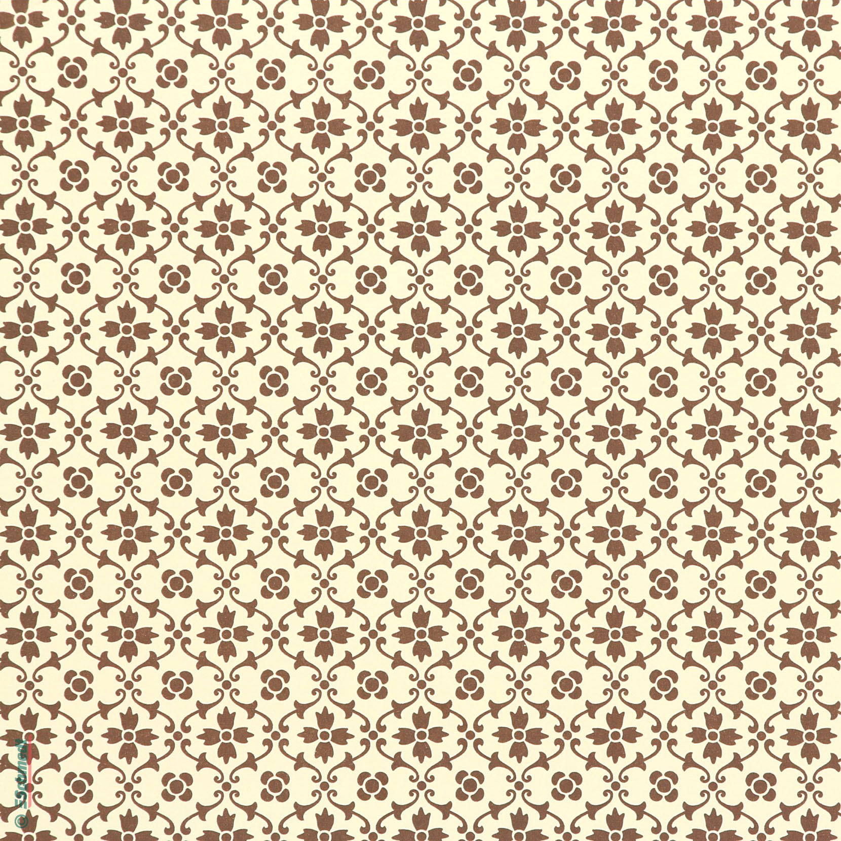 476- Royales Blumenmuster braun