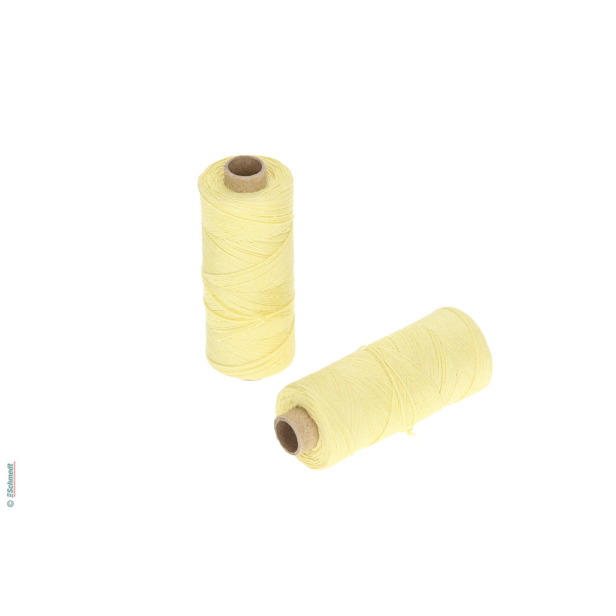 Hilo para coser a mano | de colores - Tamaño 30/3 - aprox. 0,42 mm - Color 50 - amarillo claro - para el cosido con hilo manual...