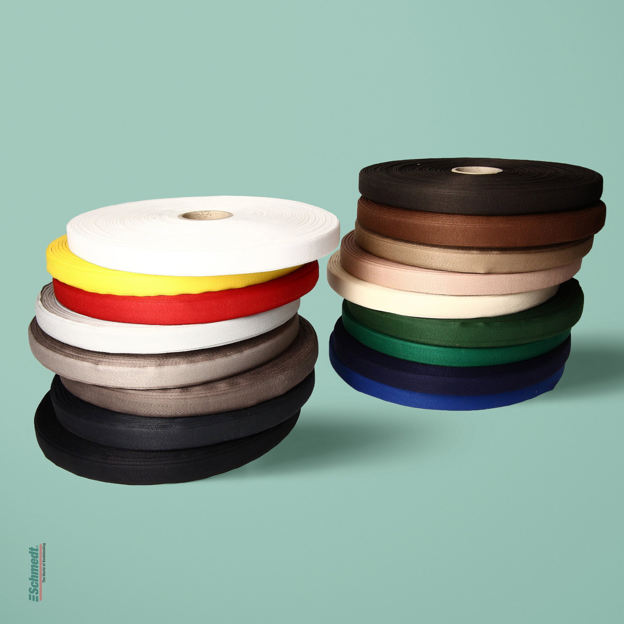 Folder band - top quality - 100 % cotton, with herring bone lines - High-quality cotton band to lock folders or books...
