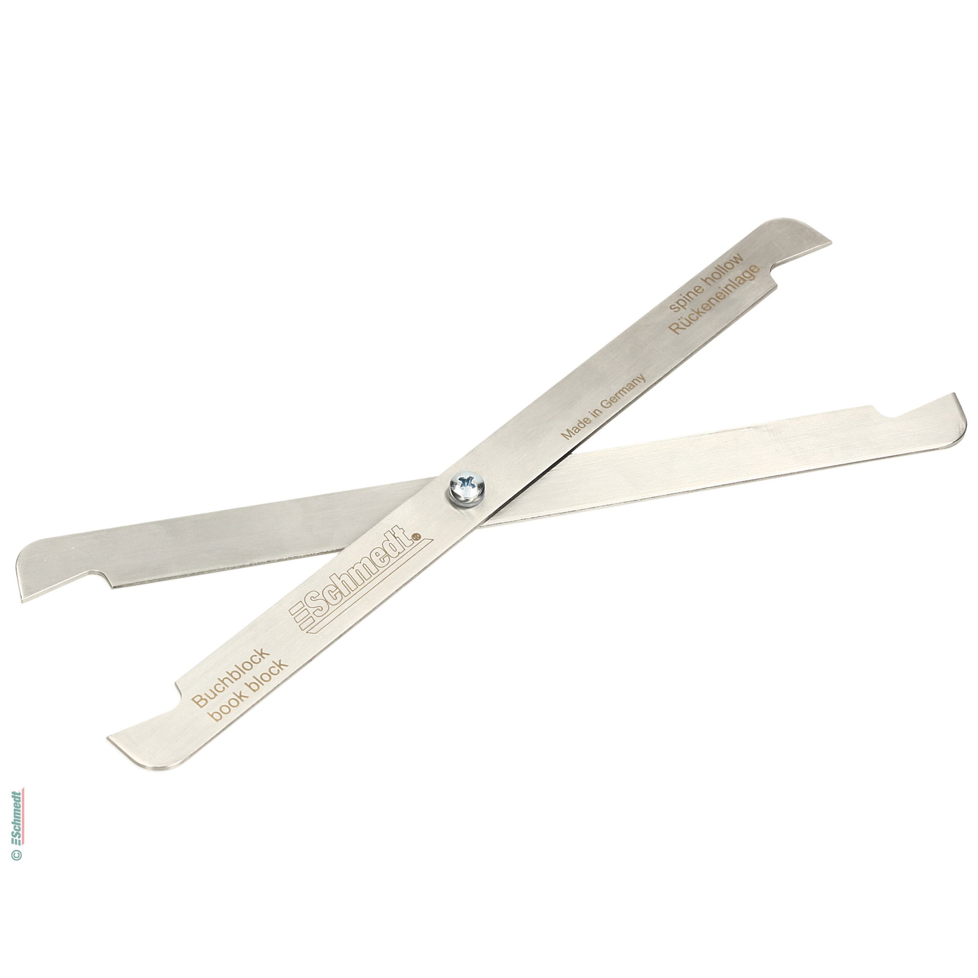 Spine gauge for book case production - to calculate the correct spine width of flexible spines - for the production of hardcover books with ... - image-1