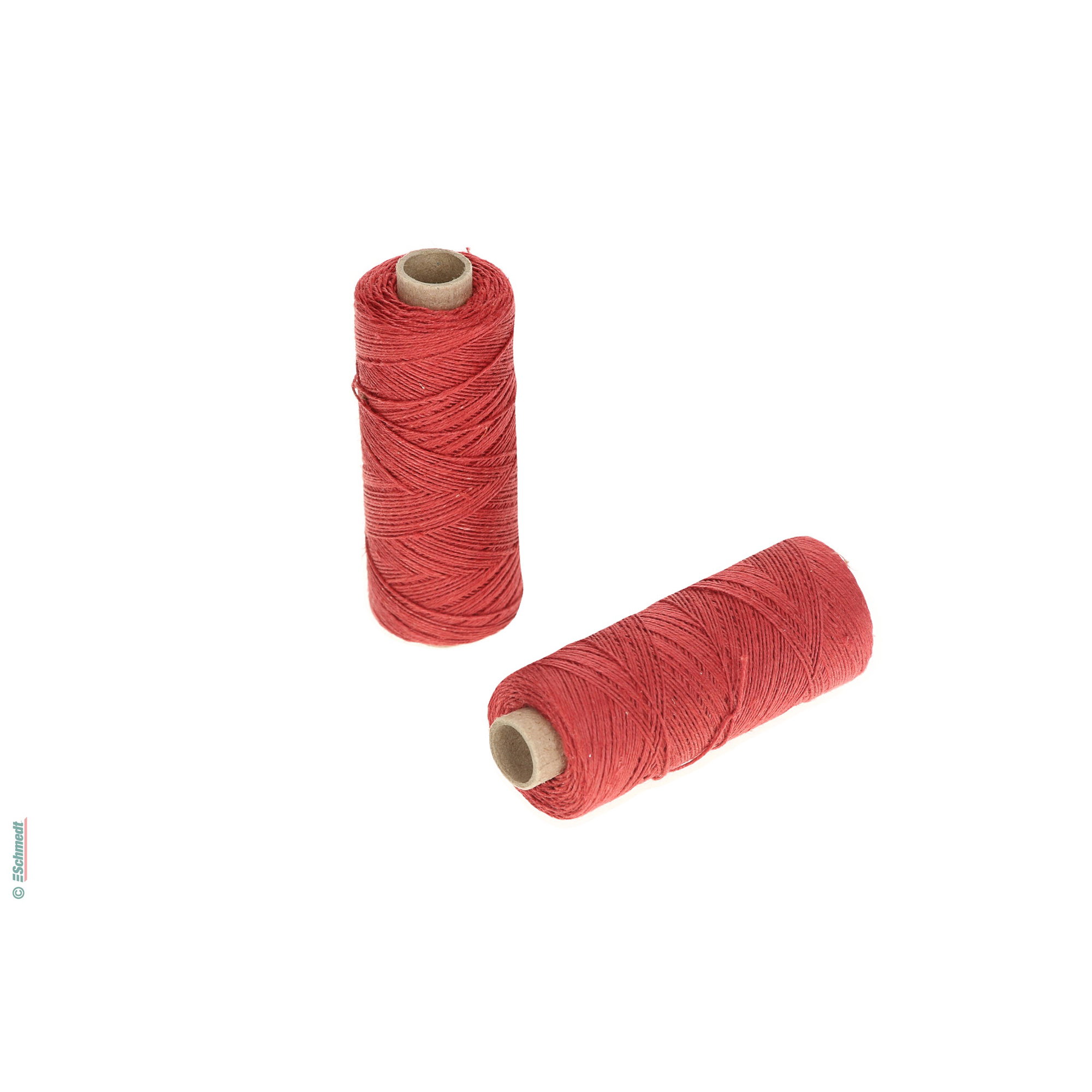 Hilo para coser a mano | de colores - Tamaño 30/3 - aprox. 0,42 mm - Color 27 - rojo oscuro - para el cosido con hilo manual...