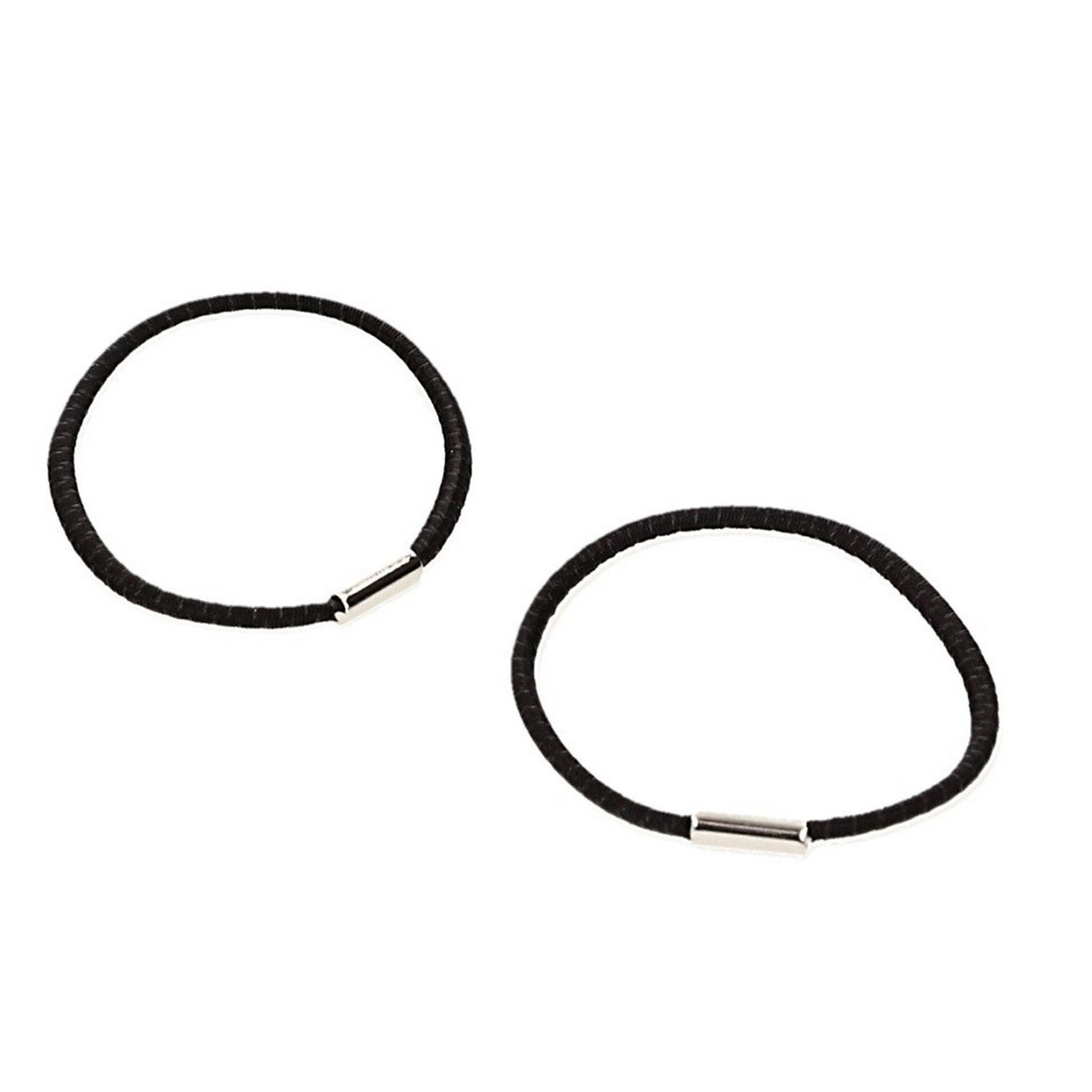 Rubber cord clipped to a ring - Thread length (open): 320 mm - Colour: black - to bind or close folders, menu cards, invitations etc....