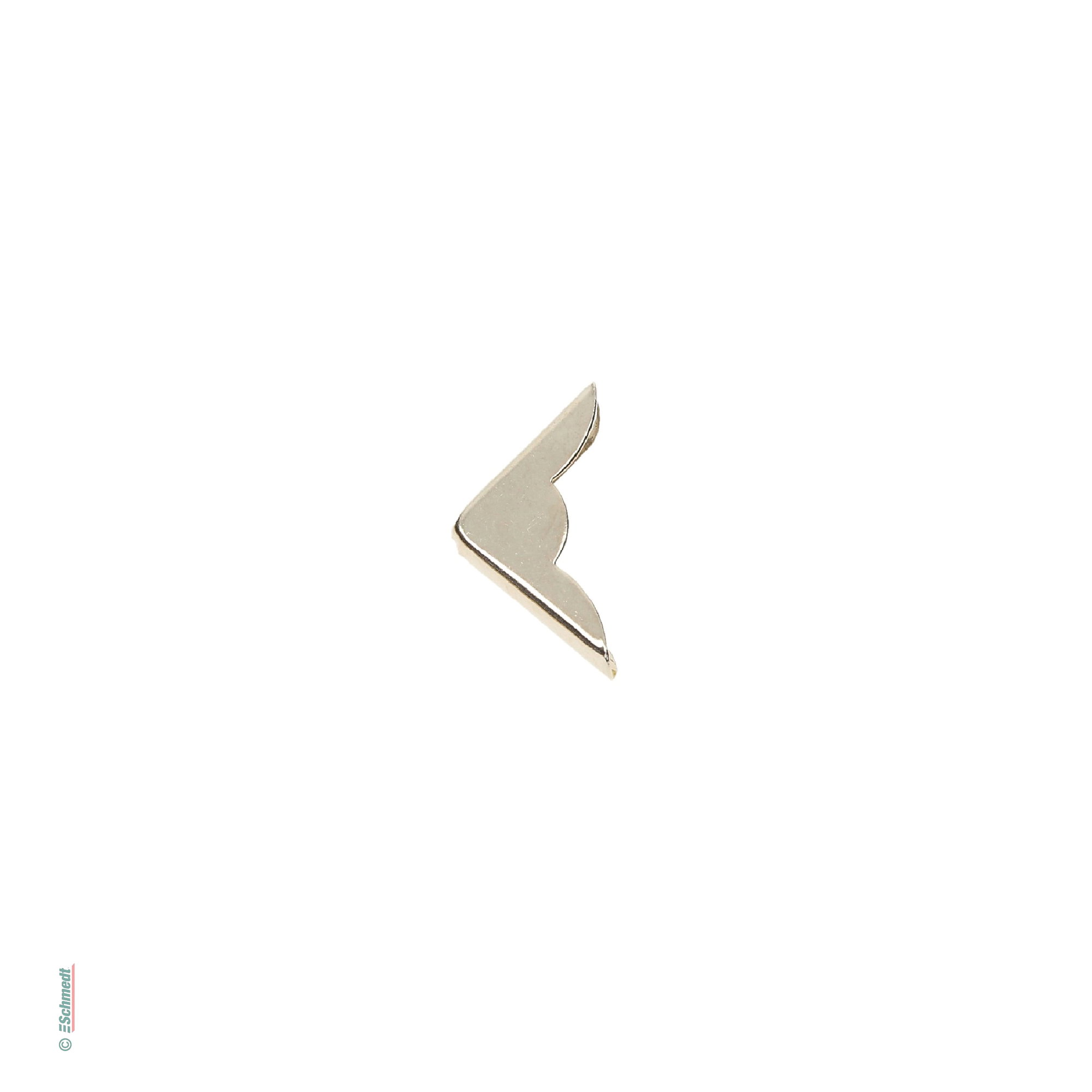Metal Book Corners | Falcon - Colour silver - Dimensions 22 x 22 mm - to attach to the corners of books, pocket diaries, menus, folders etc....