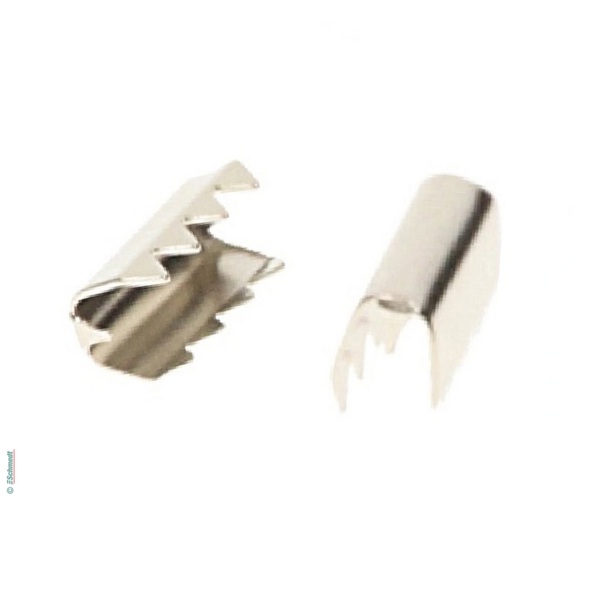 Clips aus Metall - Farbe silber - Metalclips zur Herstellung von Rundgummis mit runder Gummikordel  mit ca. 1,5 - 2,5 mm Ø oder Gummilitze ...