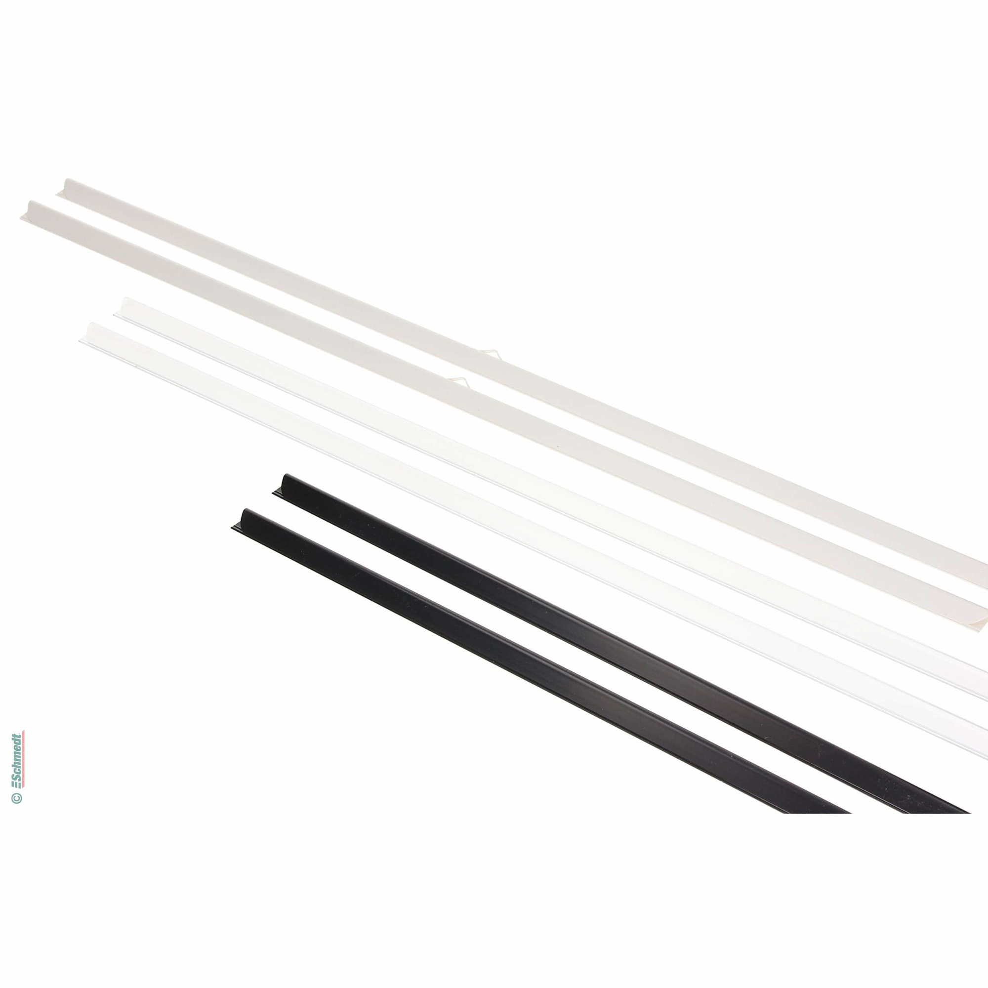 Poster slide binders - rounded back - Filling height: up to 4 mm - are slid across the top and bottom edge of posters. The version with 1 or... - image-1