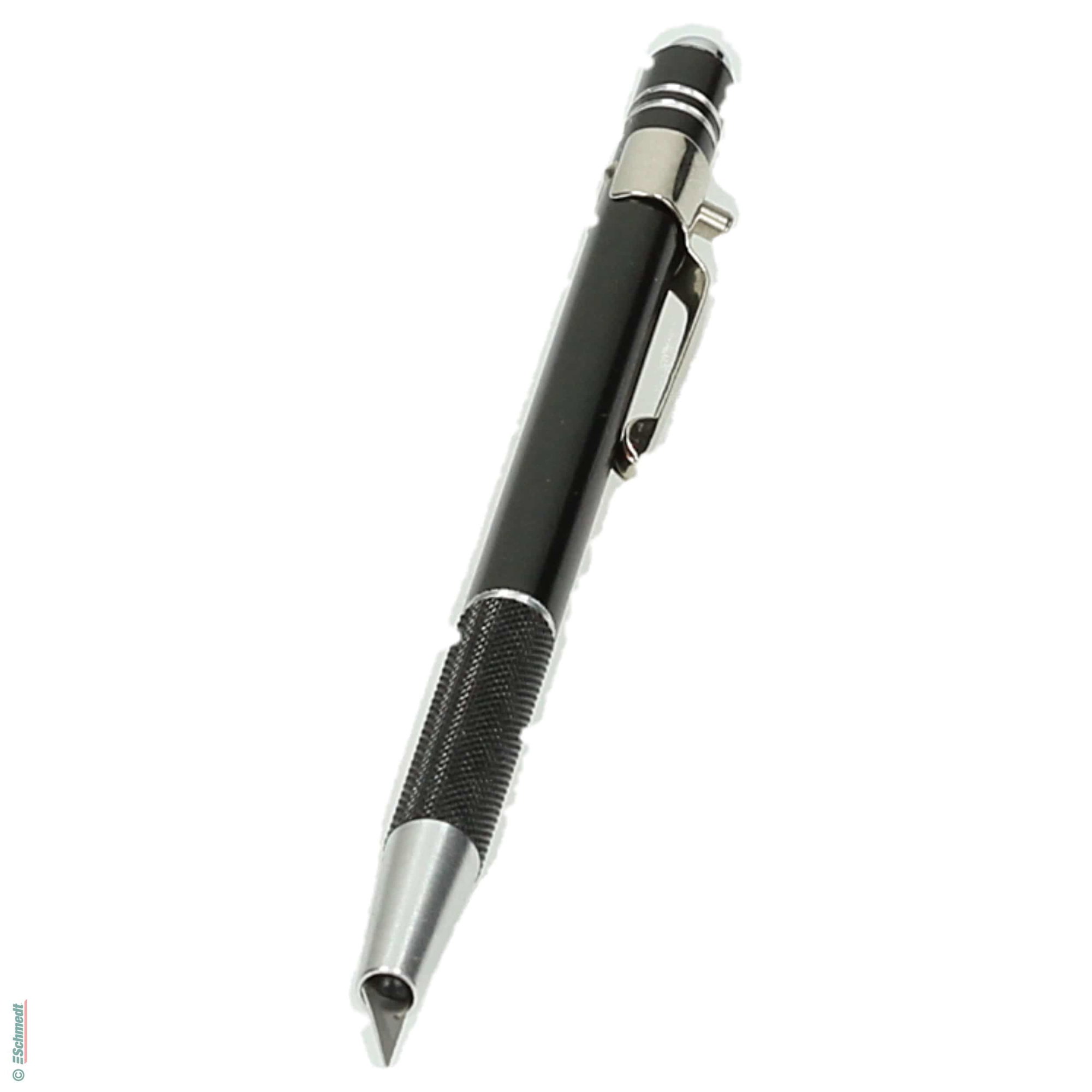 Skalpell Deluxe - stiftförmig, mit versenkbarer Klinge - für Zuschneidearbeiten an Papier, Karton, Leder, Pergament etc. sowie für Ergänzung...