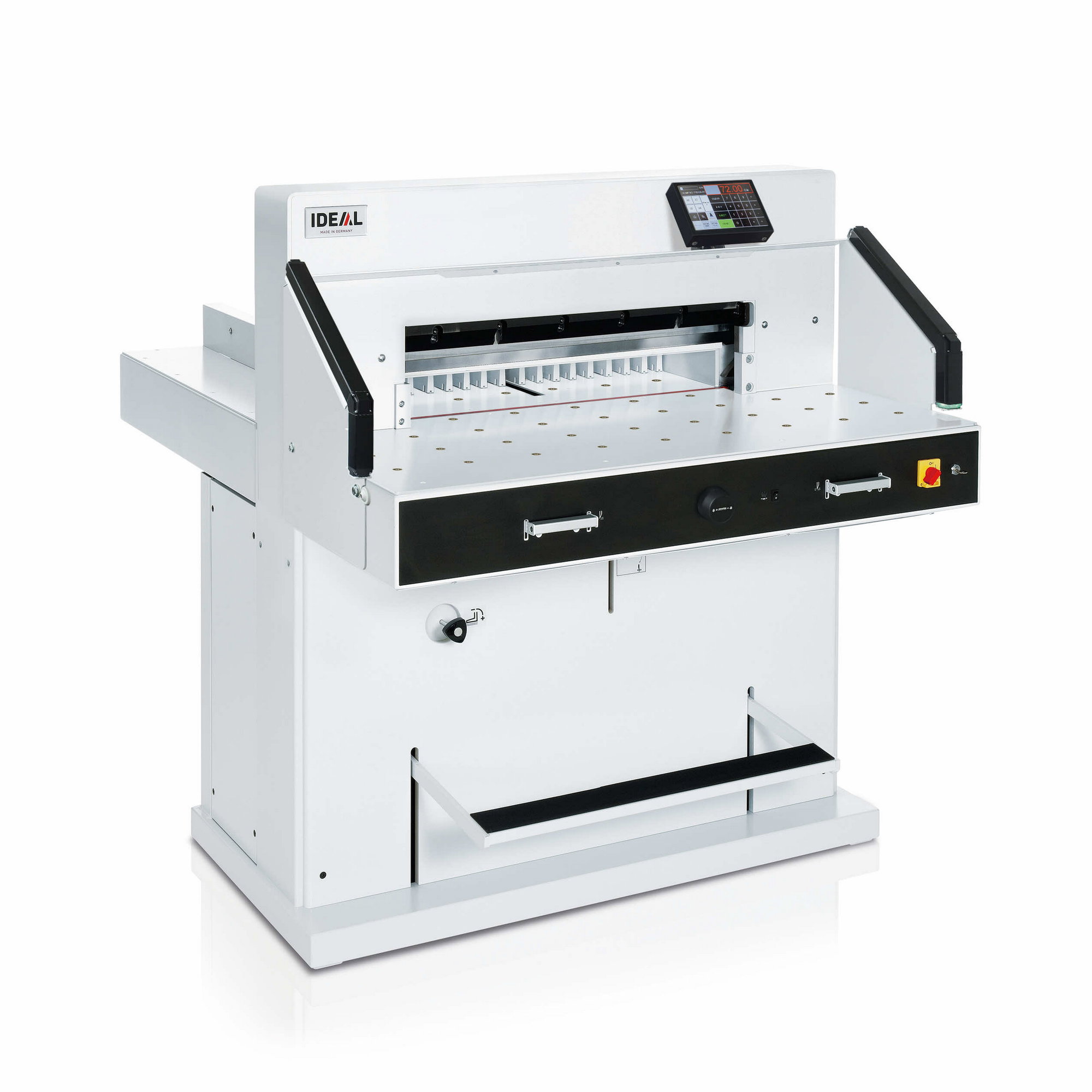 IDEAL 7260 - Guillotina profesional | Modelo autónomo - con control de programas, barrera de luz IR, mesa d'aire - Aplicación: para cortar p...